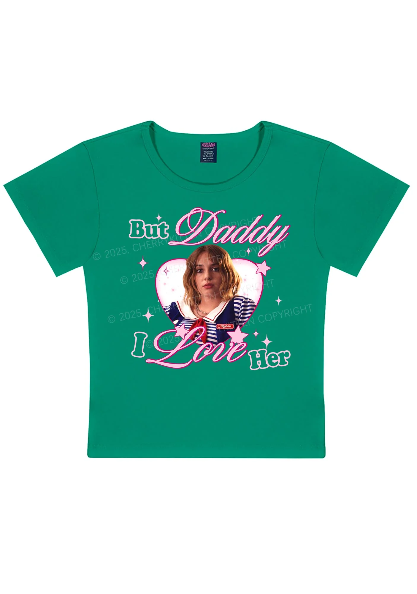 Daddy I Love RB Pride Y2K Baby Tee Cherrykitten - Image 12