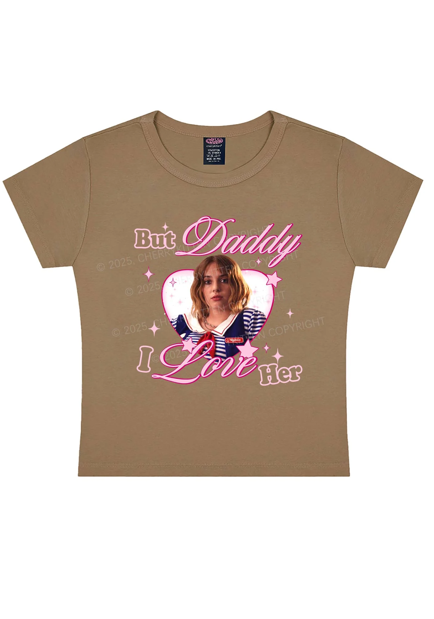 Daddy I Love RB Pride Y2K Baby Tee Cherrykitten - Image 9