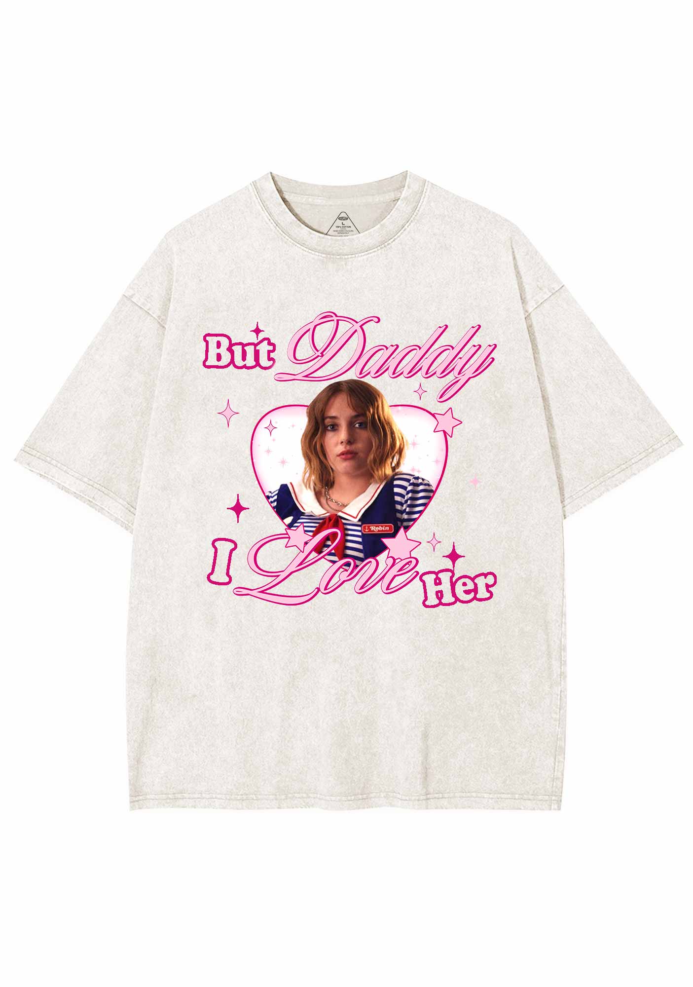 Daddy I Love RB Pride Y2K Shirts Washed Tee Cherrykitten - Image 3