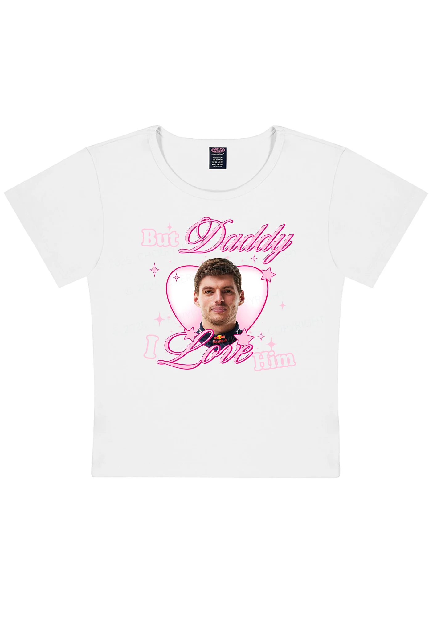 Daddy I Love The Driver Y2K Baby Tee Cherrykitten - Image 3