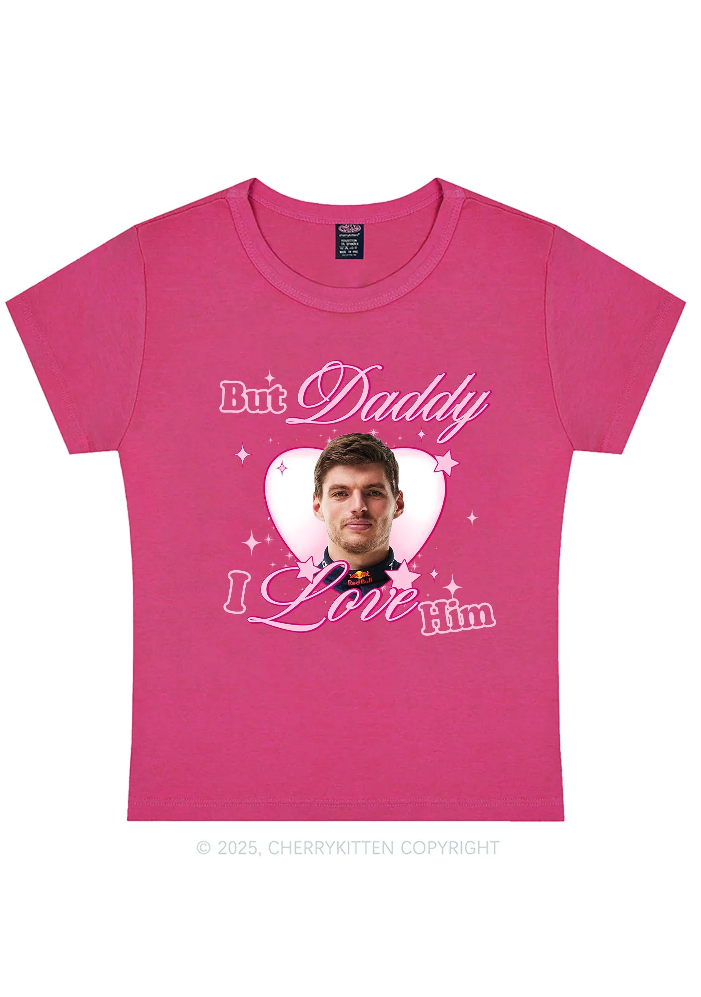 Daddy I Love The Driver Y2K Baby Tee Cherrykitten - Image 4