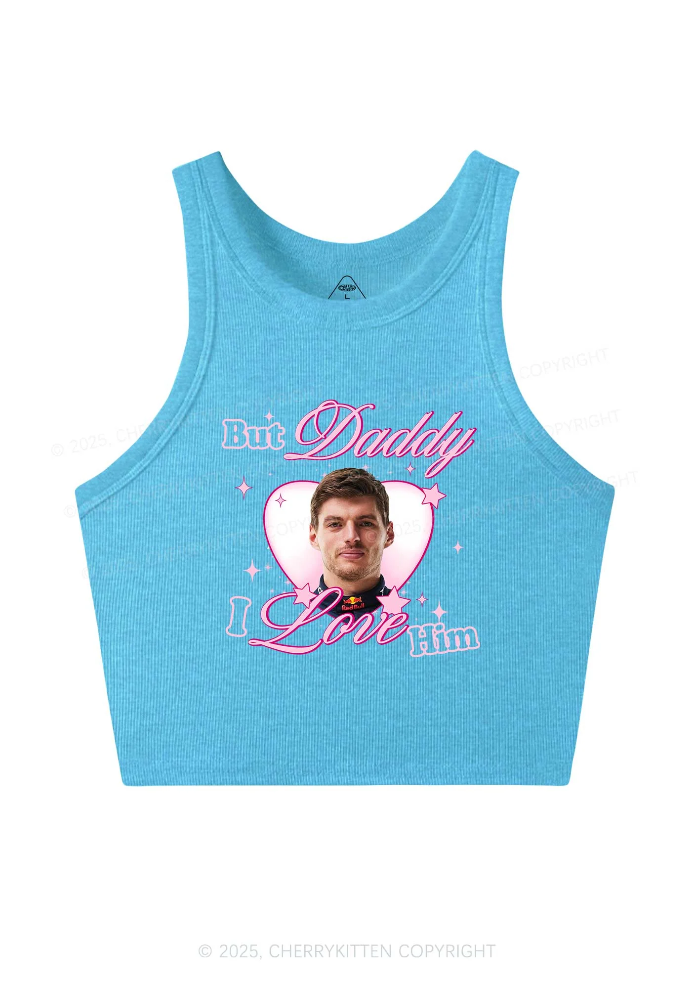 Daddy I Love The Driver Y2K Crop Tank Top Cherrykitten - Image 3