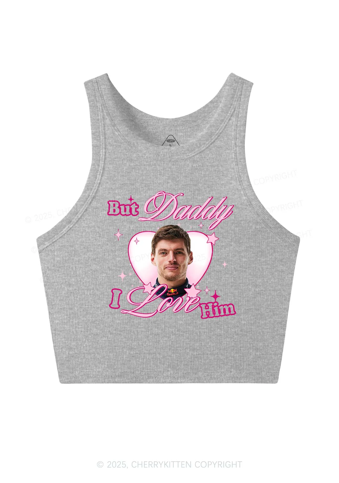 Daddy I Love The Driver Y2K Crop Tank Top Cherrykitten - Image 5