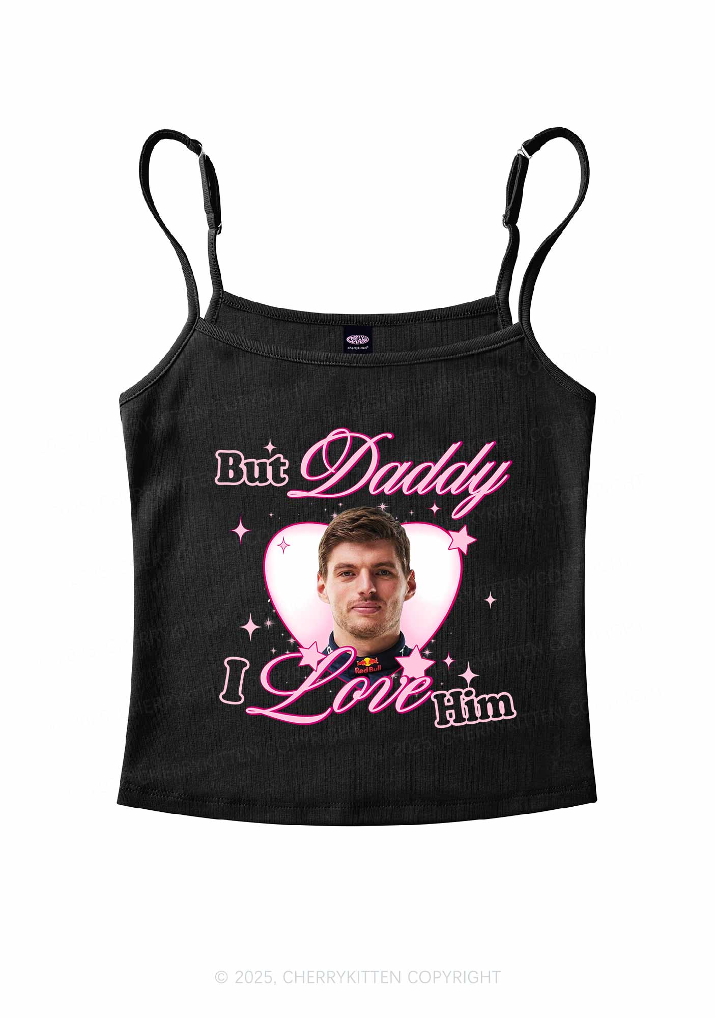 Daddy I Love The Driver Y2K Spaghetti Strap Cami Cherrykitten - Image 4