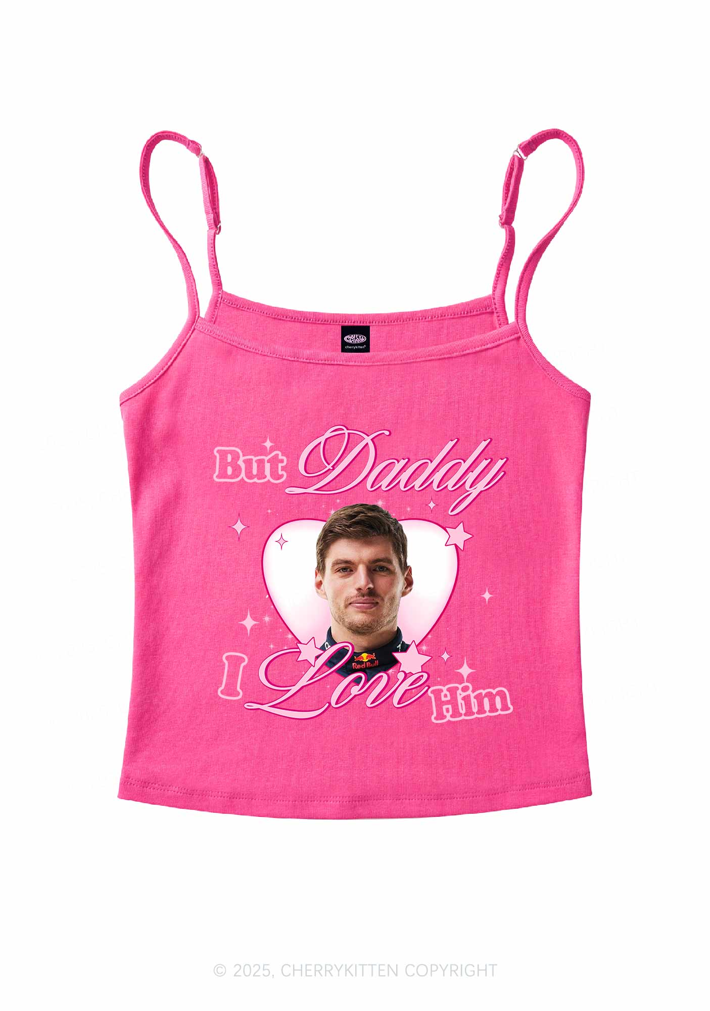 Daddy I Love The Driver Y2K Spaghetti Strap Cami Cherrykitten - Image 5