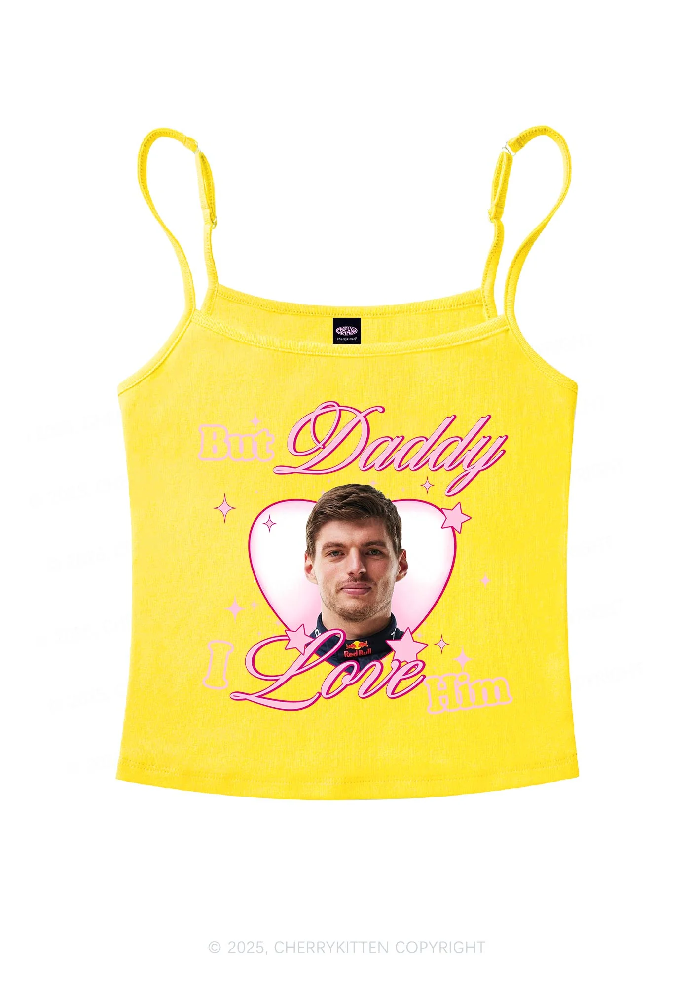 Daddy I Love The Driver Y2K Spaghetti Strap Cami Cherrykitten - Image 7