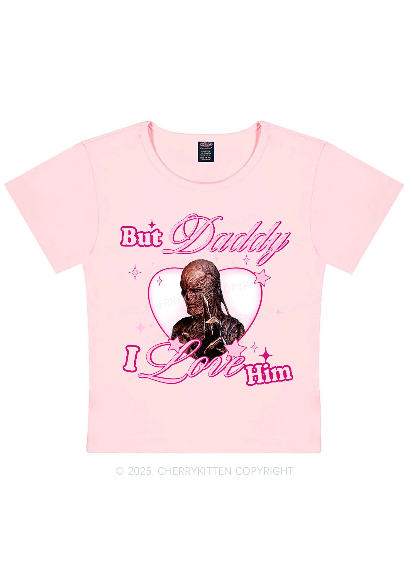Daddy I Love VN Y2K Baby Tee Cherrykitten - Image 11