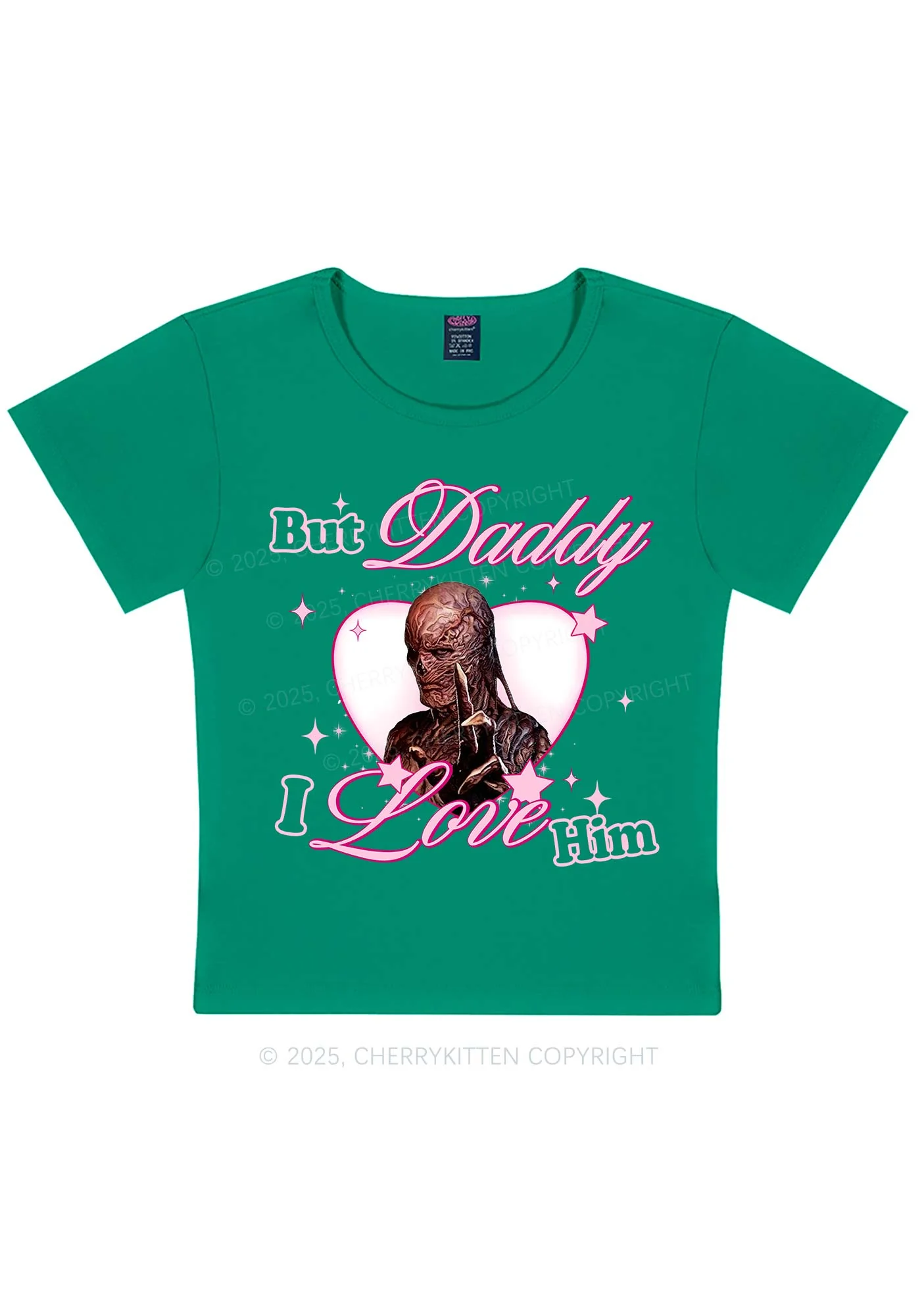 Daddy I Love VN Y2K Baby Tee Cherrykitten - Image 12