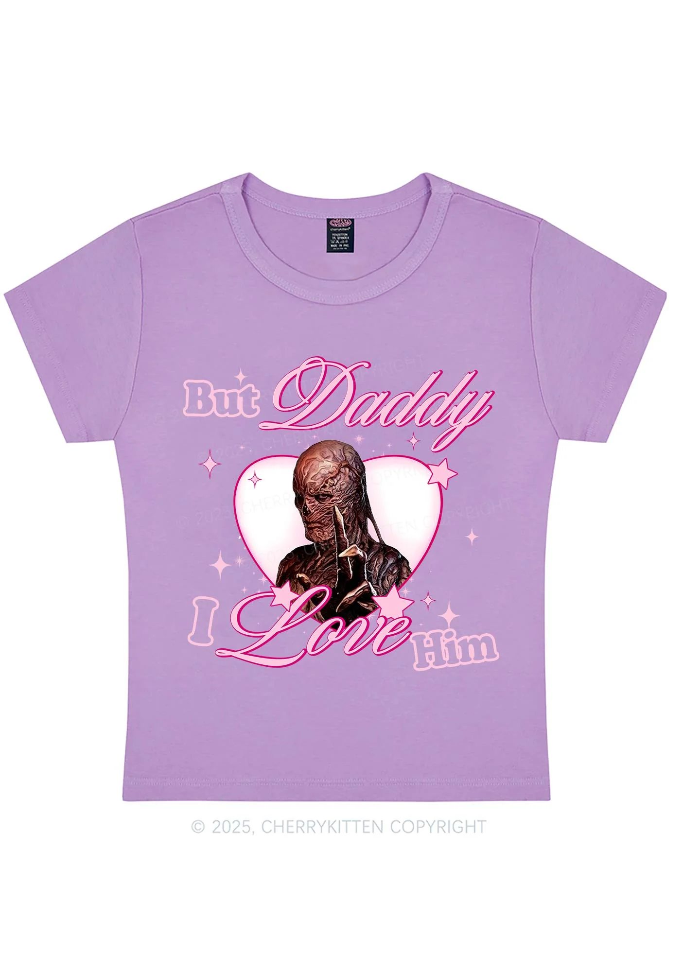 Daddy I Love VN Y2K Baby Tee Cherrykitten - Image 5
