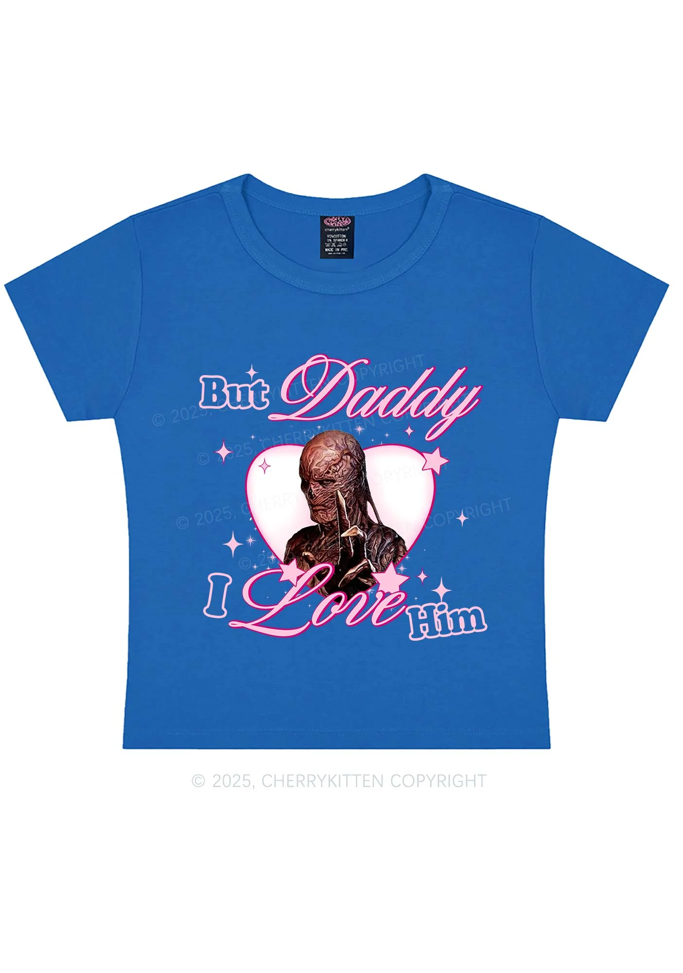 Daddy I Love VN Y2K Baby Tee Cherrykitten - Image 7