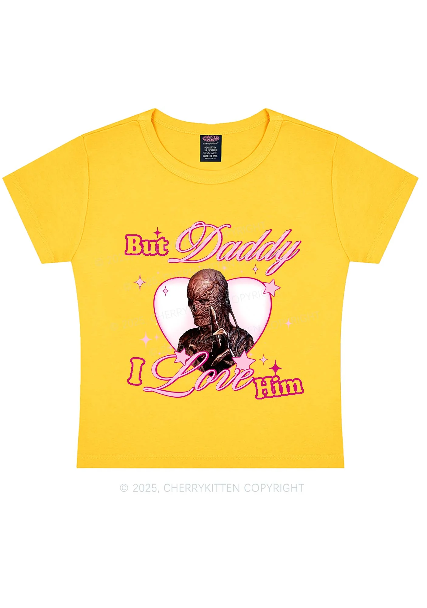 Daddy I Love VN Y2K Baby Tee Cherrykitten - Image 8
