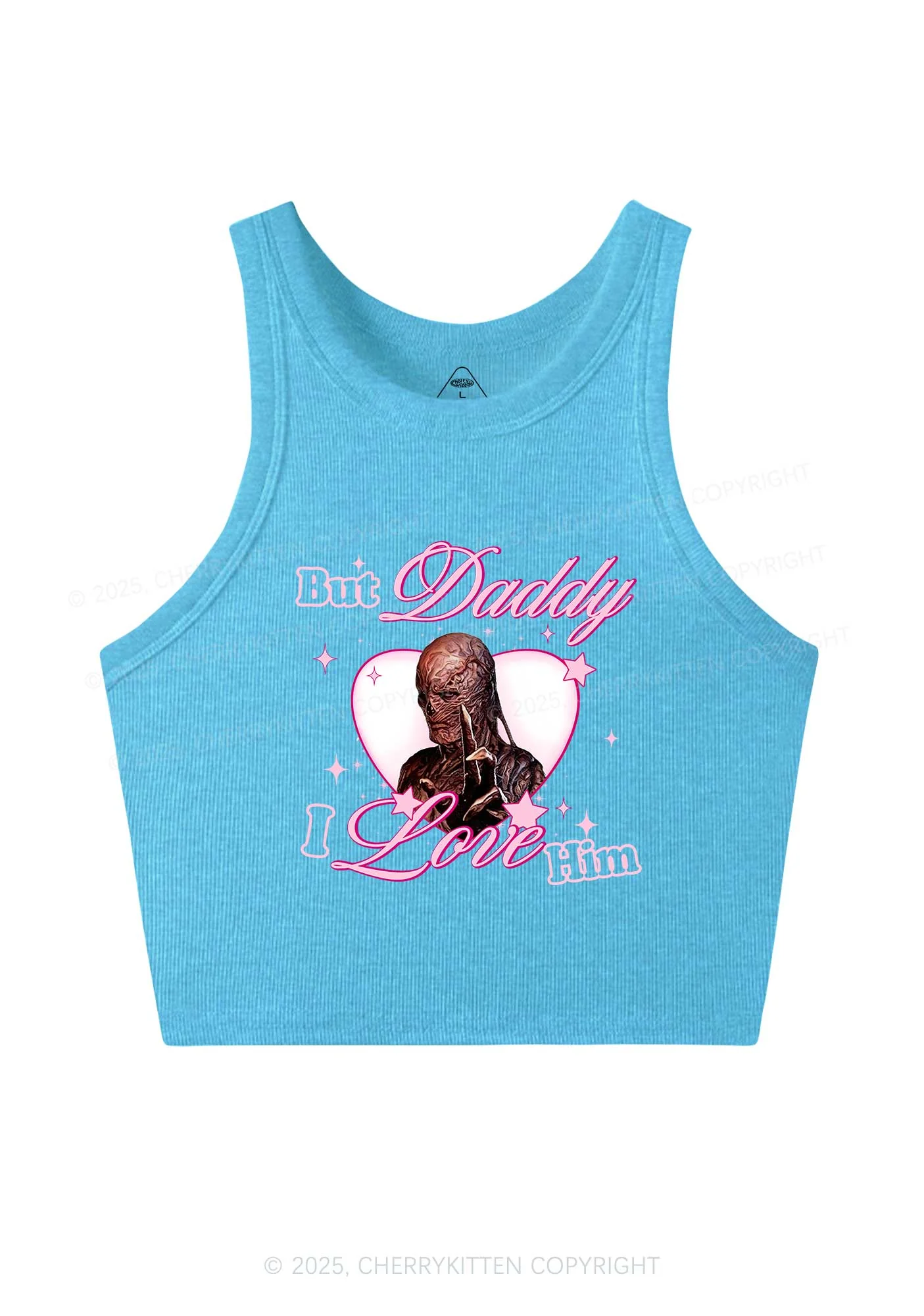 Daddy I Love VN Y2K Crop Tank Top Cherrykitten - Image 4