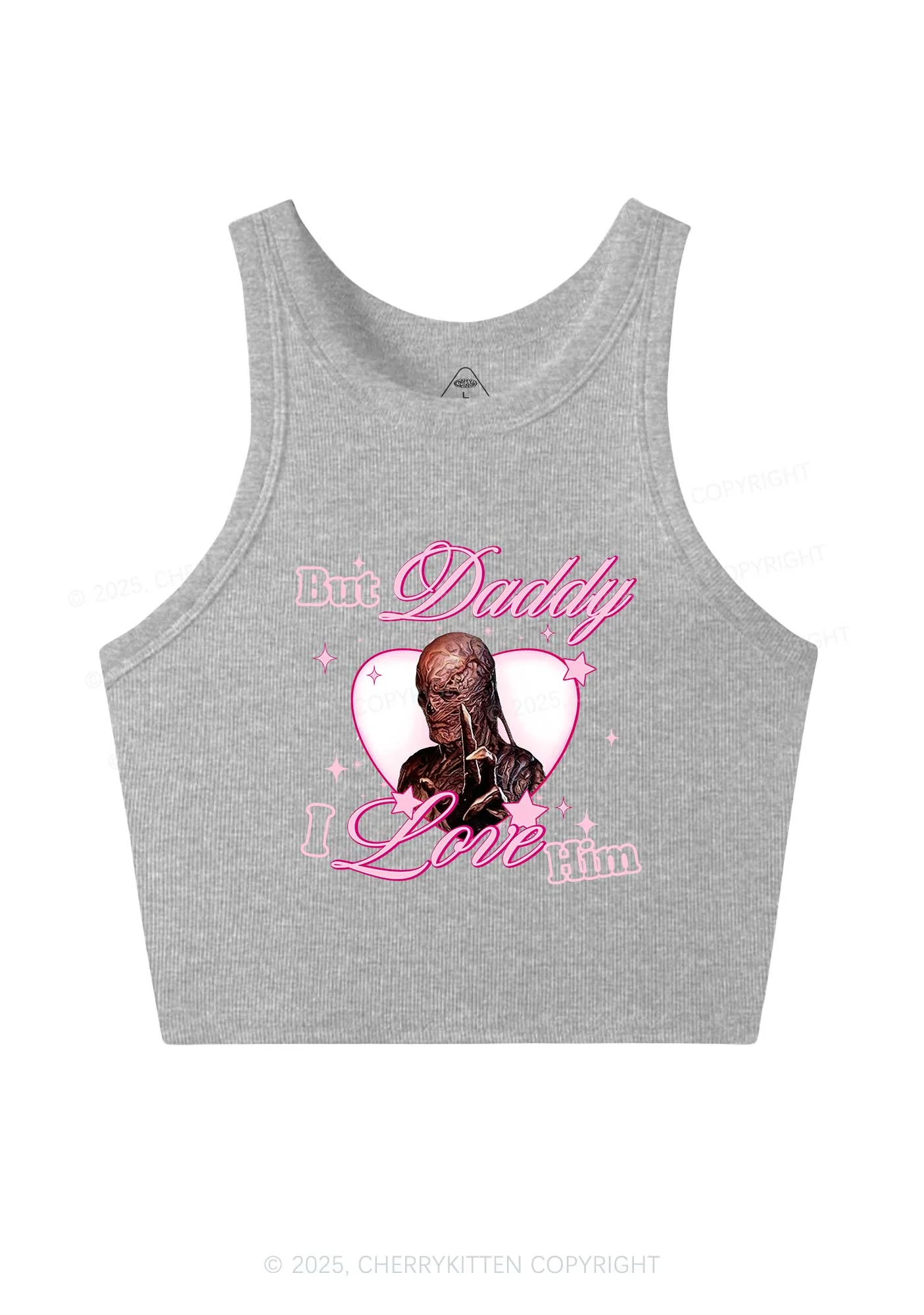 Daddy I Love VN Y2K Crop Tank Top Cherrykitten - Image 5