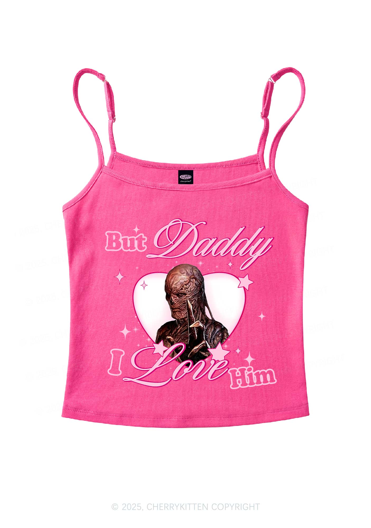 Daddy I Love VN Y2K Spaghetti Strap Cami Cherrykitten - Image 5