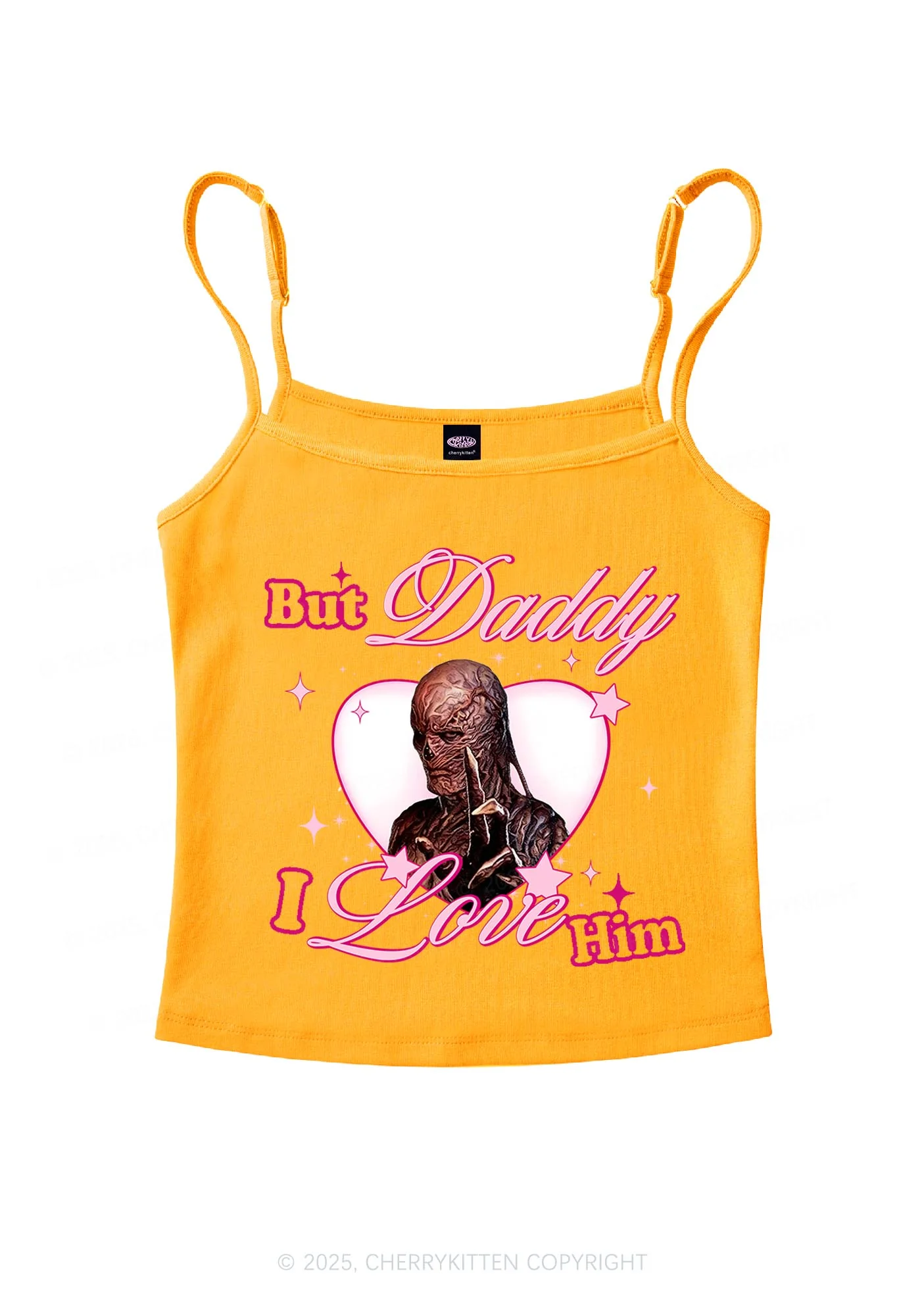 Daddy I Love VN Y2K Spaghetti Strap Cami Cherrykitten - Image 7
