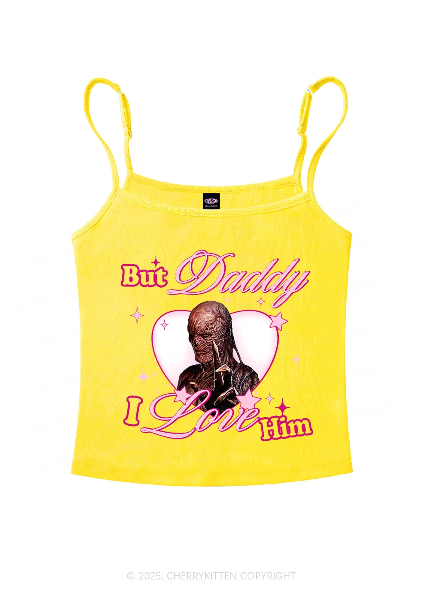 Daddy I Love VN Y2K Spaghetti Strap Cami Cherrykitten - Image 8