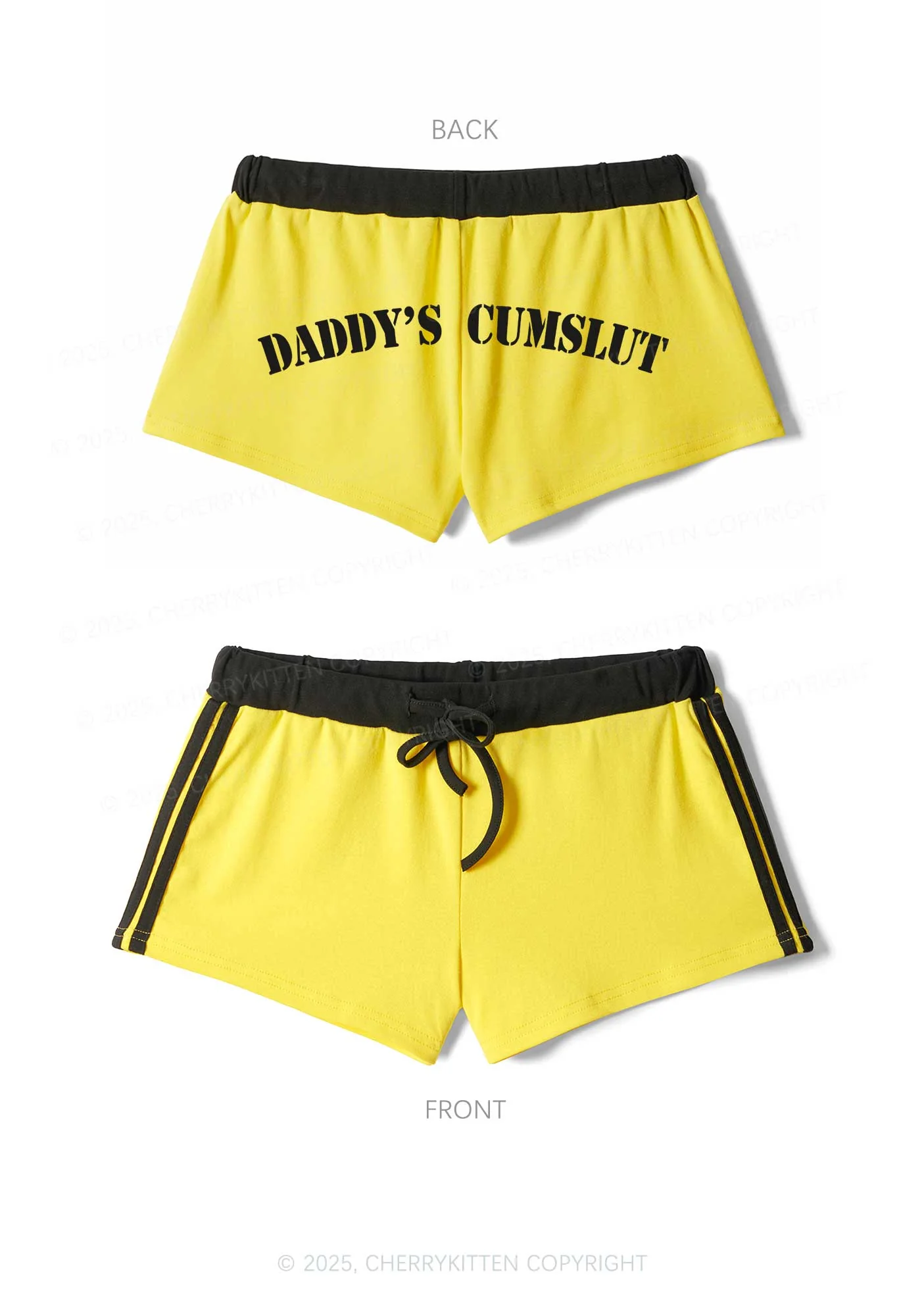 Daddys Cxmslxt Y2K Drawstring Mini Shorts Cherrykitten - Image 5