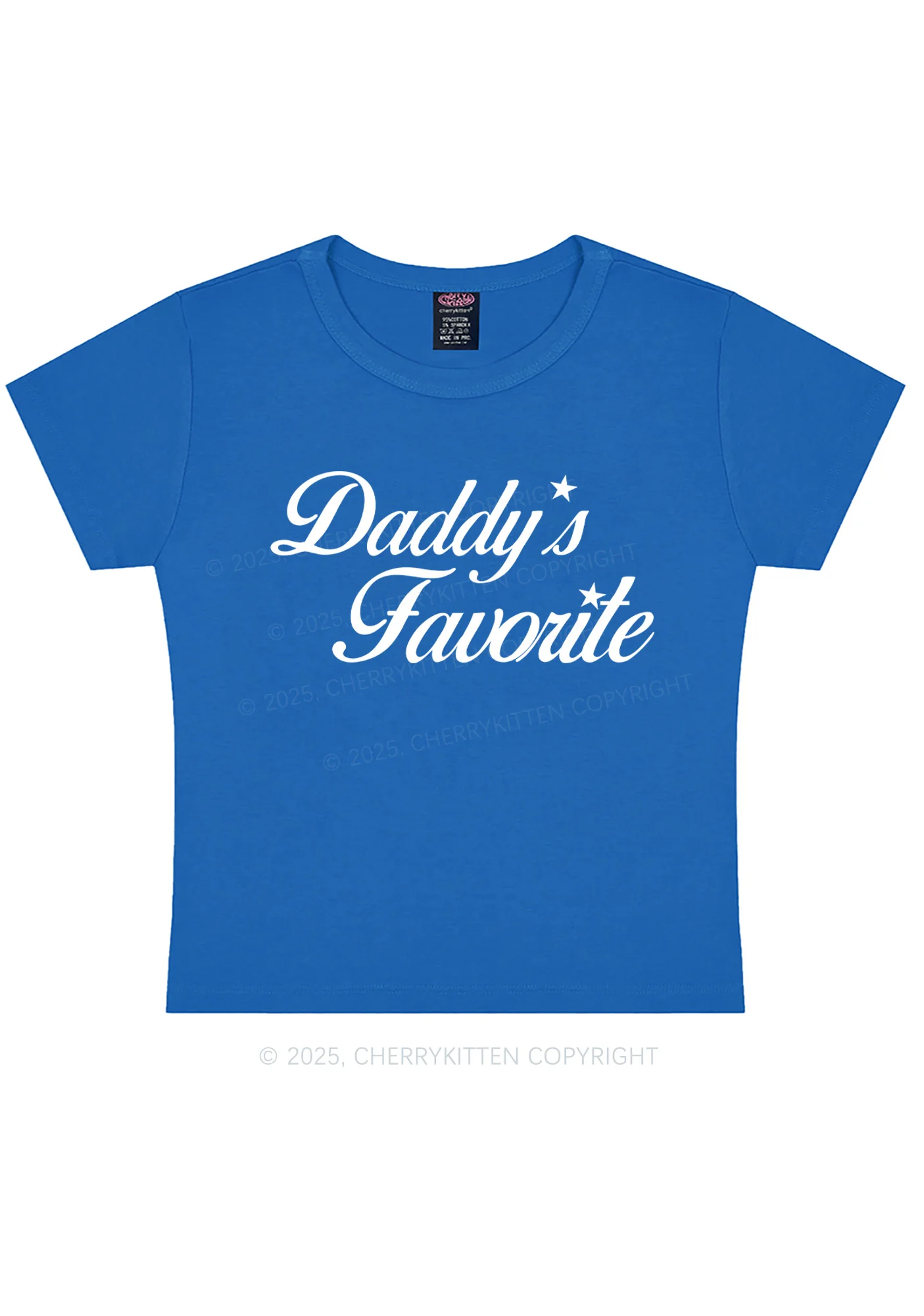 Daddys Favorite Y2K Baby Tee Cherrykitten - Image 8