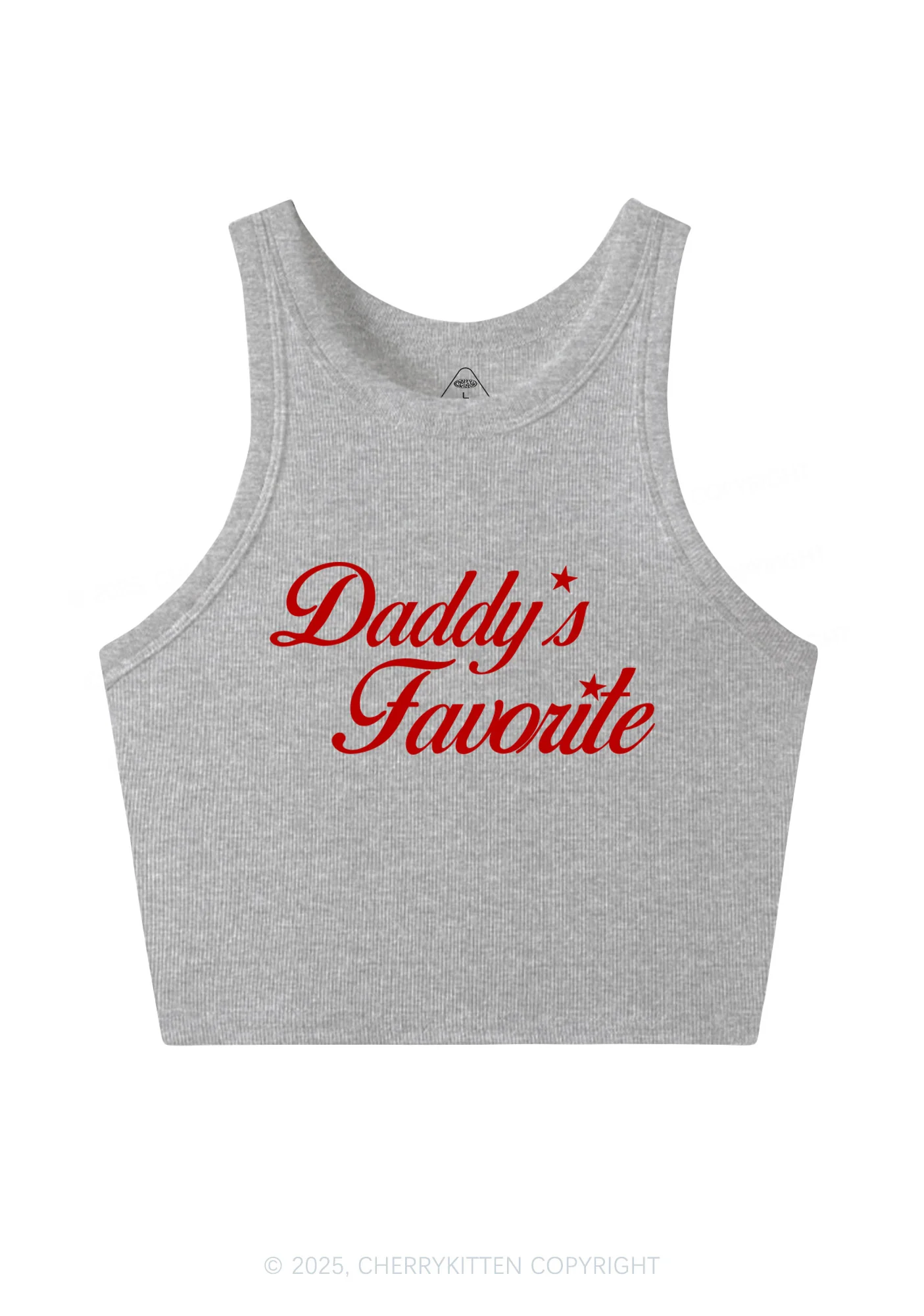 Daddys Favorite Y2K Crop Tank Top Cherrykitten - Image 4