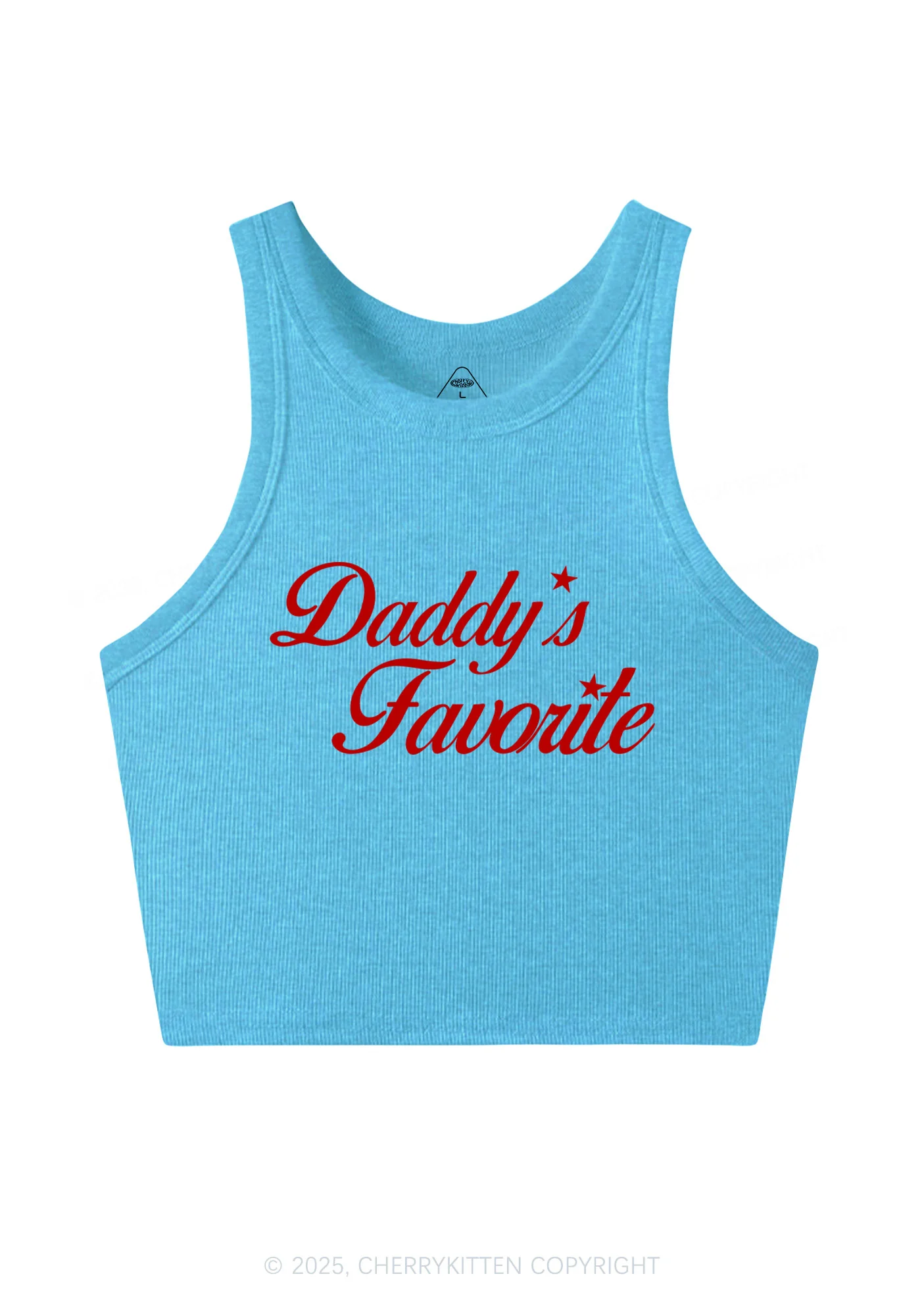 Daddys Favorite Y2K Crop Tank Top Cherrykitten - Image 5