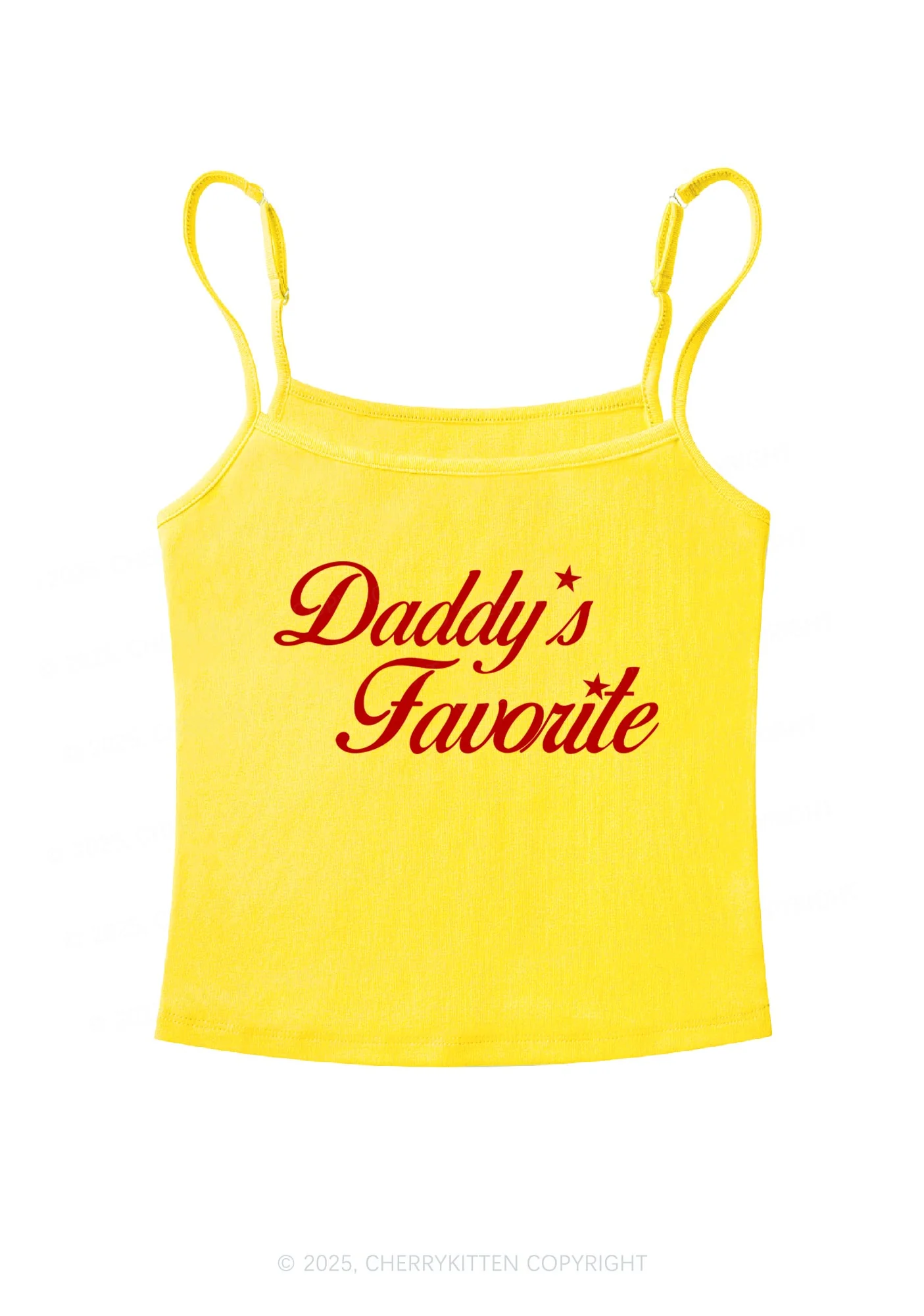 Daddys Favorite Y2K Spaghetti Strap Cami Cherrykitten - Image 5