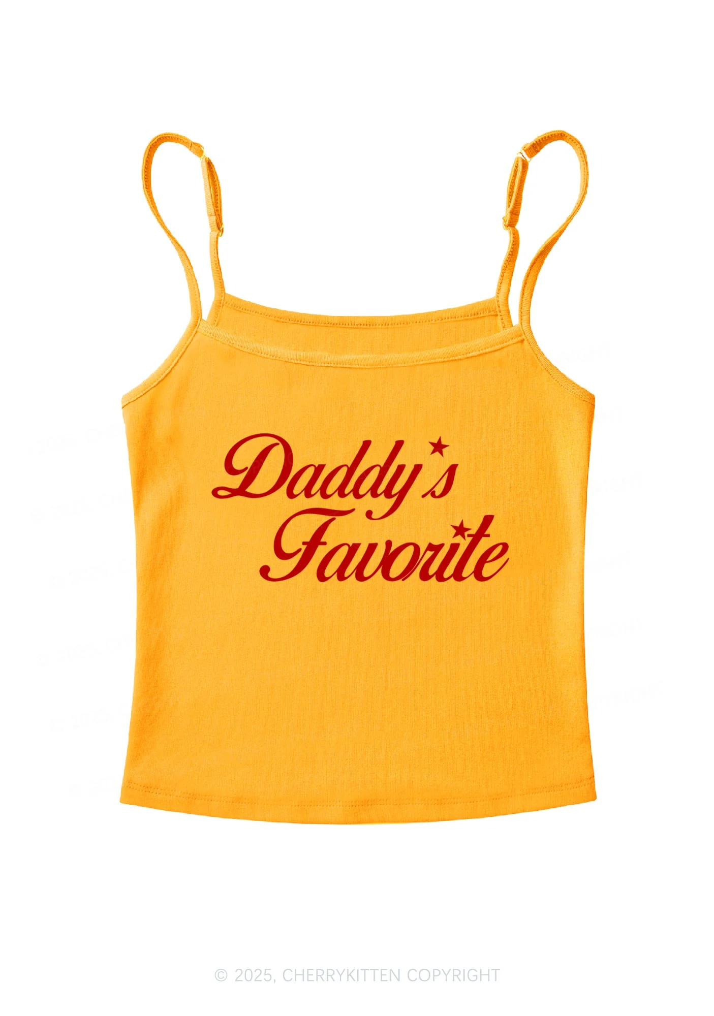 Daddys Favorite Y2K Spaghetti Strap Cami Cherrykitten - Image 6