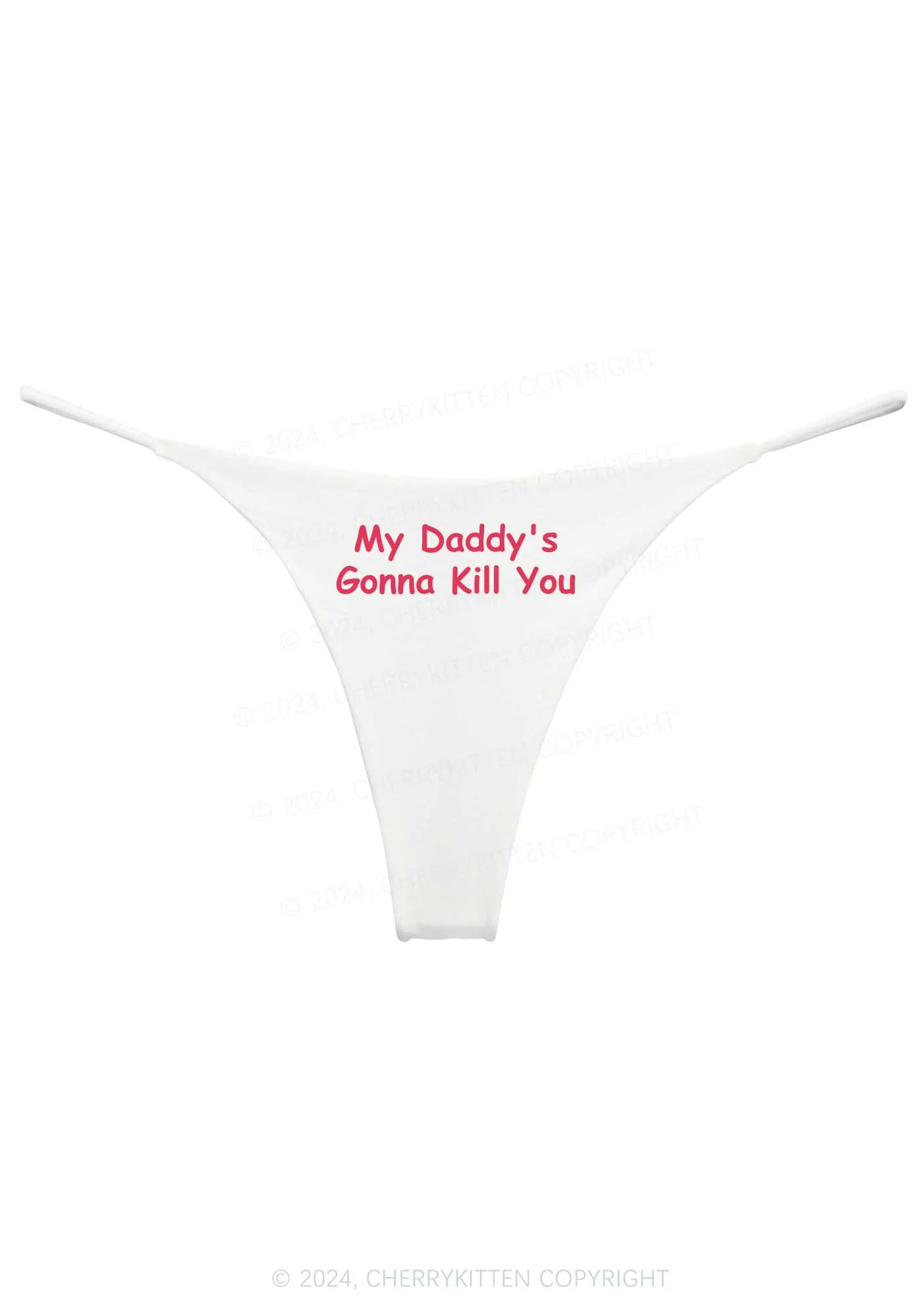 Daddy's Gonna Kill You Y2K Bikini String Thong Cherrykitten - Image 4