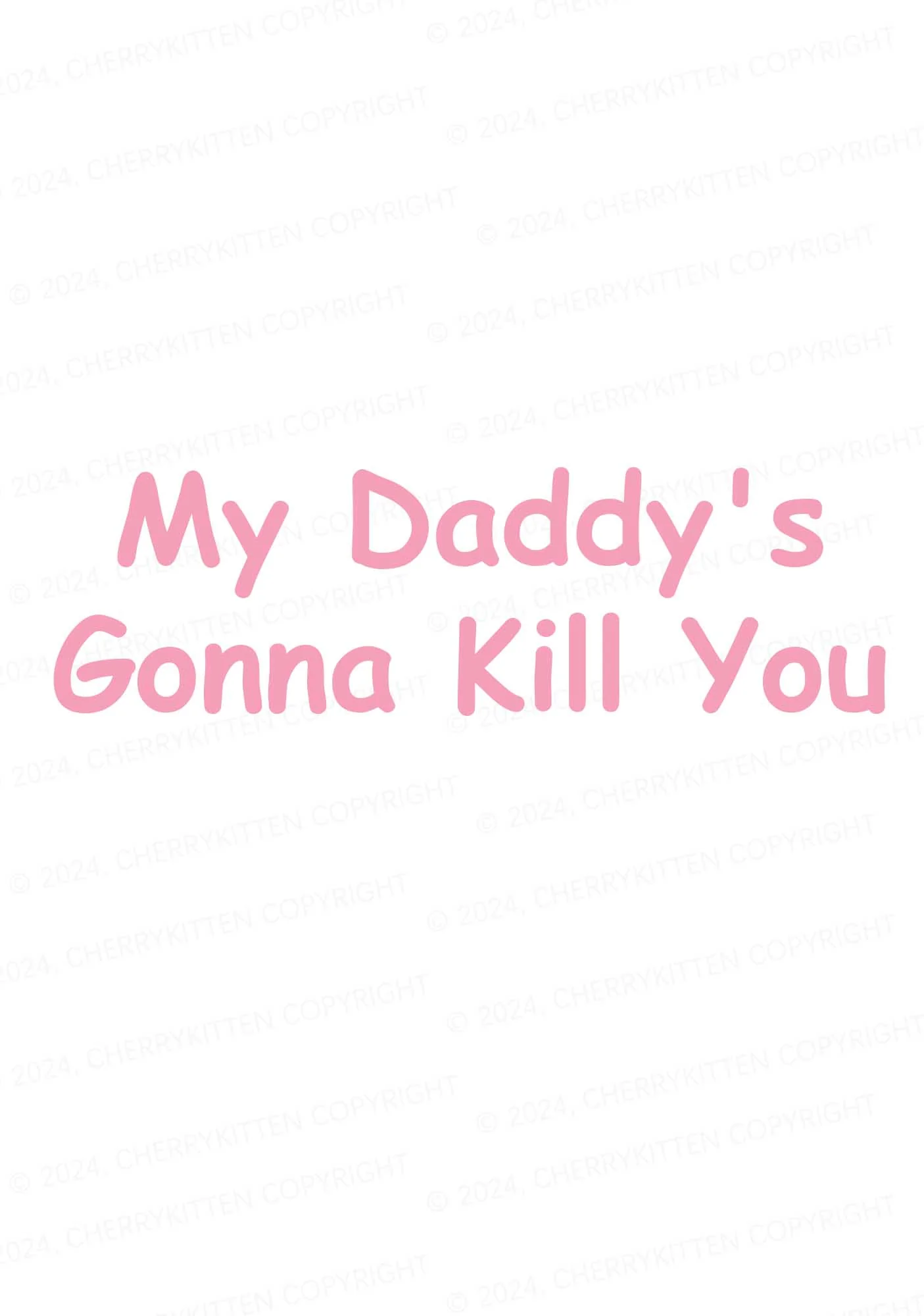 Daddy's Gonna Kill You Y2K Mid Rise Waist Boyshort Cherrykitten - Image 2