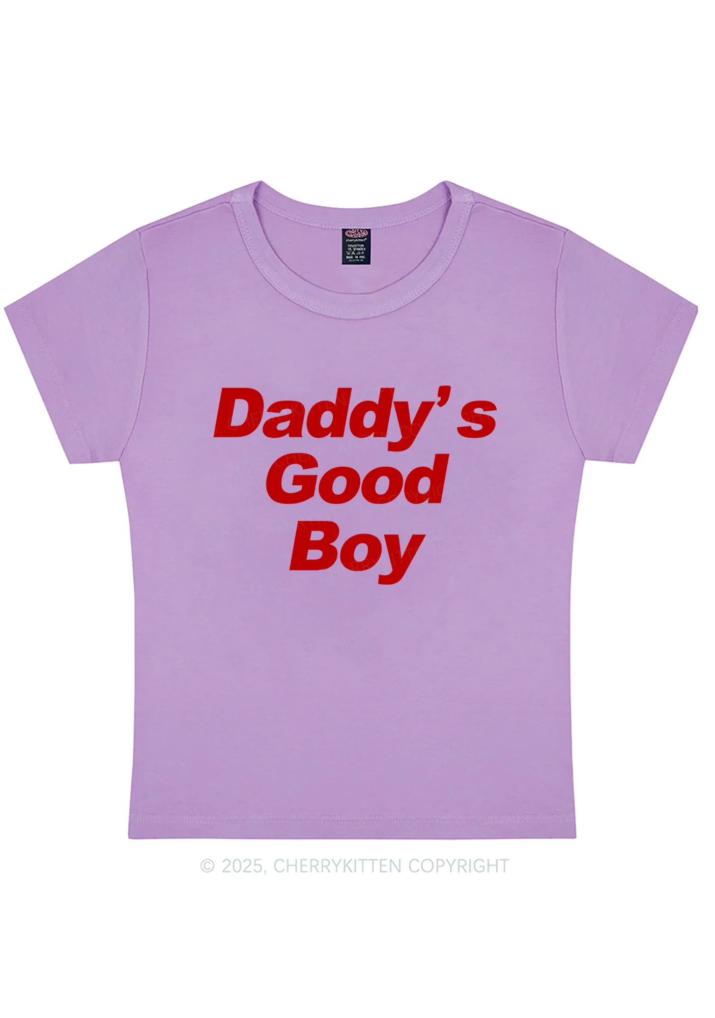 Daddys Good Boy Y2K Baby Tee Cherrykitten - Image 6