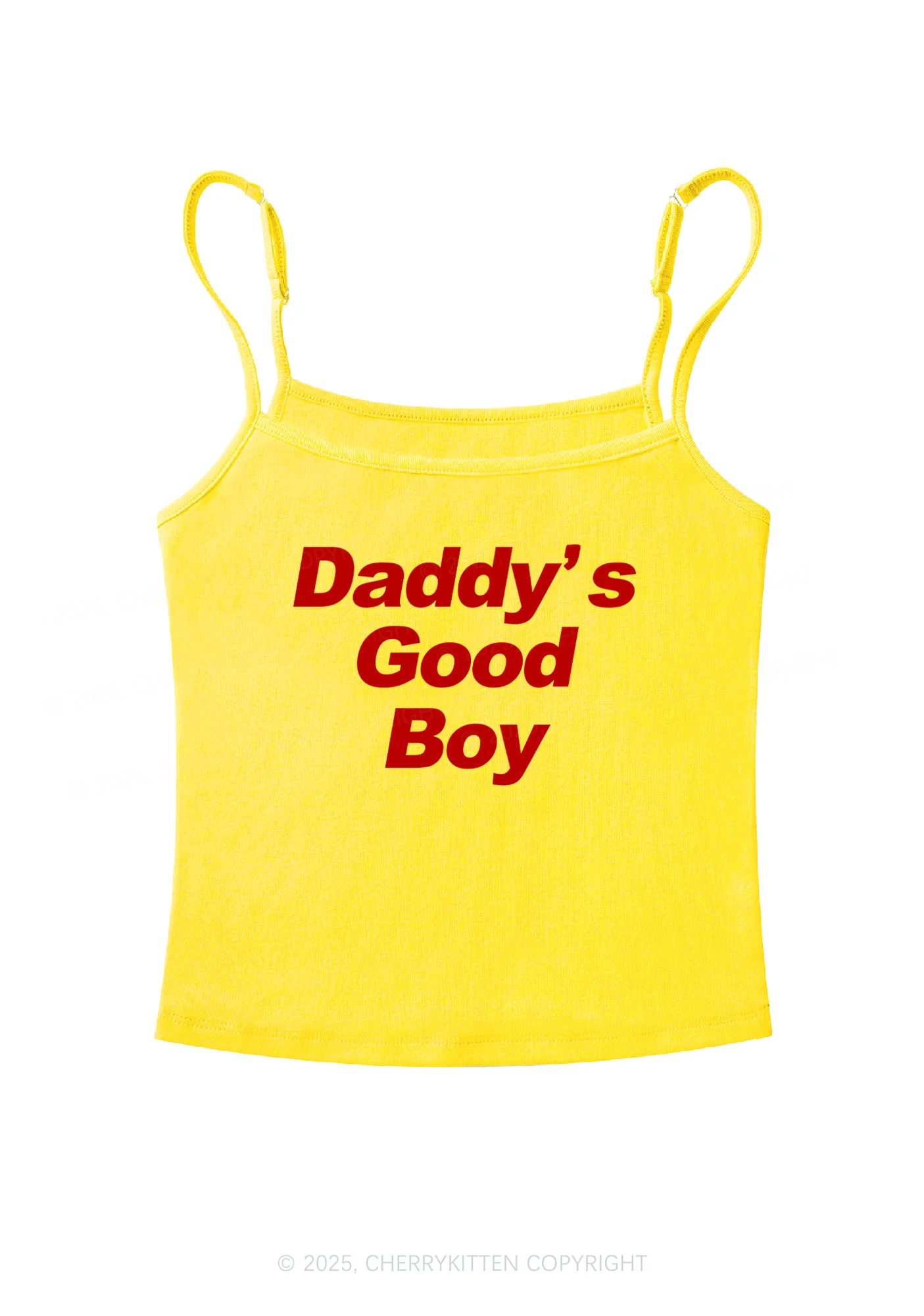 Daddys Good Boy Y2K Spaghetti Strap Cami Cherrykitten - Image 5