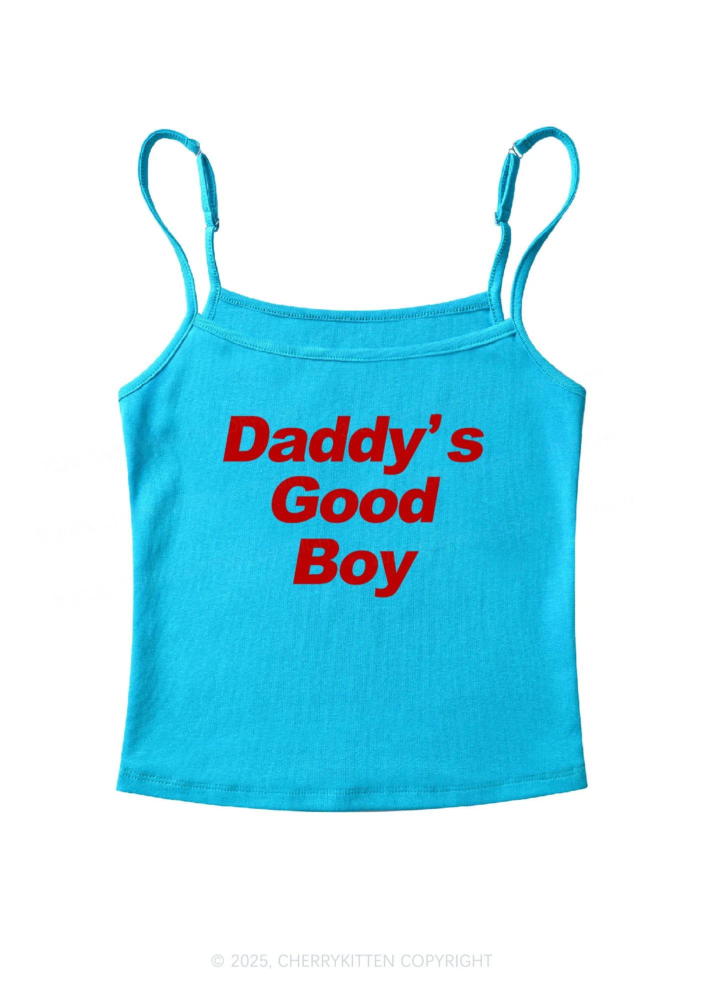 Daddys Good Boy Y2K Spaghetti Strap Cami Cherrykitten - Image 7