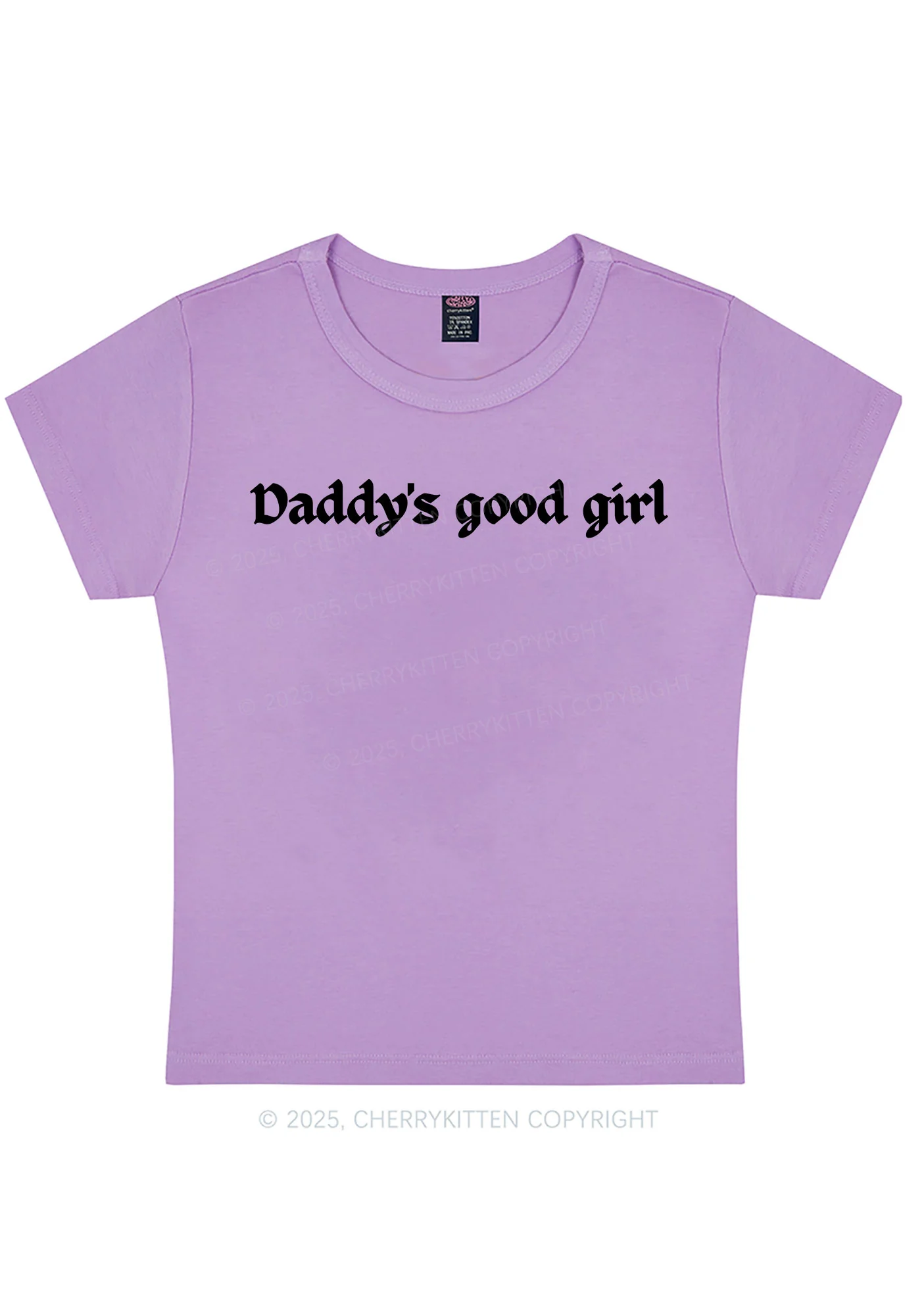 Daddys Good Girl Y2K Baby Tee Cherrykitten - Image 8