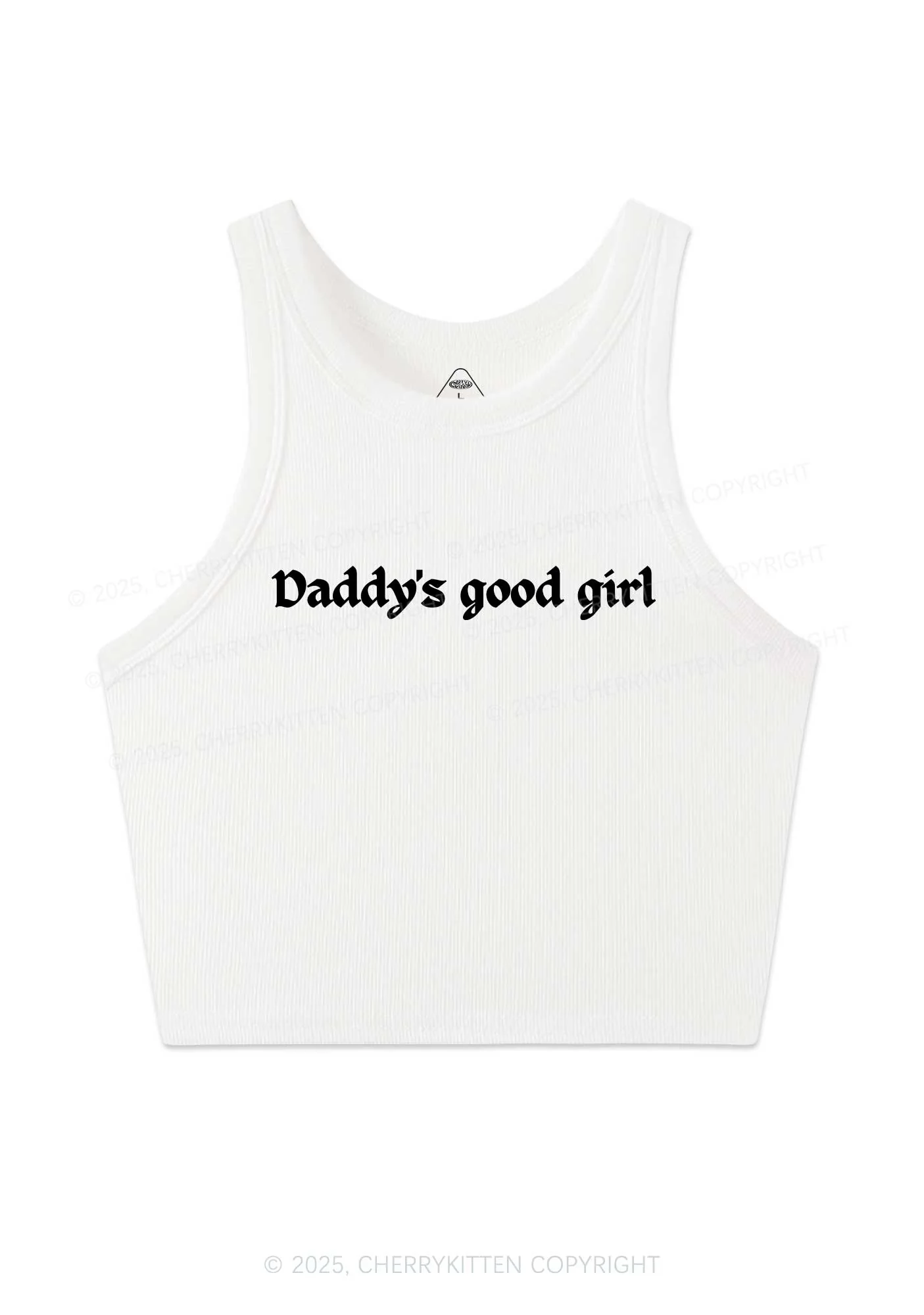Daddys Good Girl Y2K Crop Tank Top Cherrykitten - Image 3
