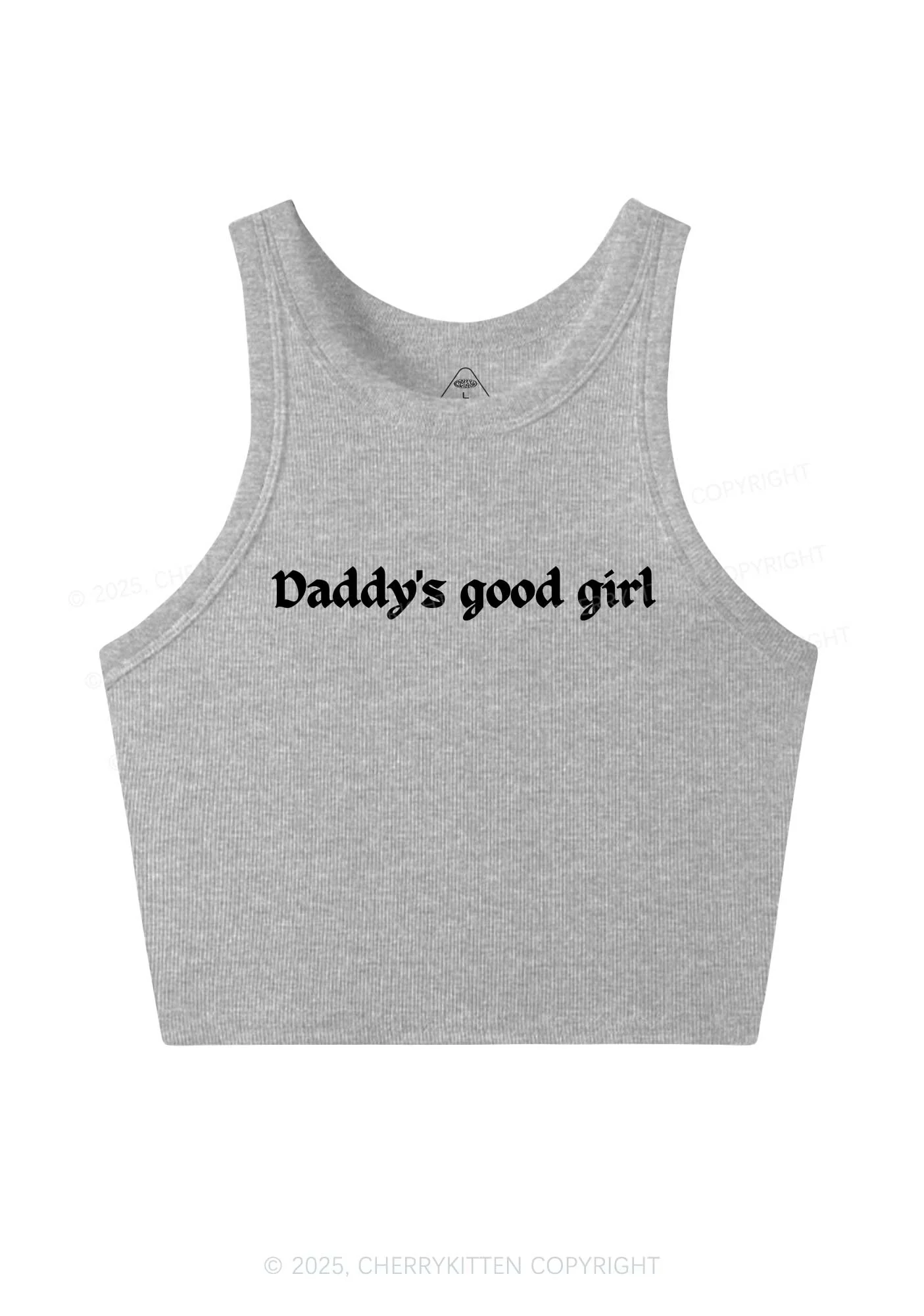 Daddys Good Girl Y2K Crop Tank Top Cherrykitten - Image 4