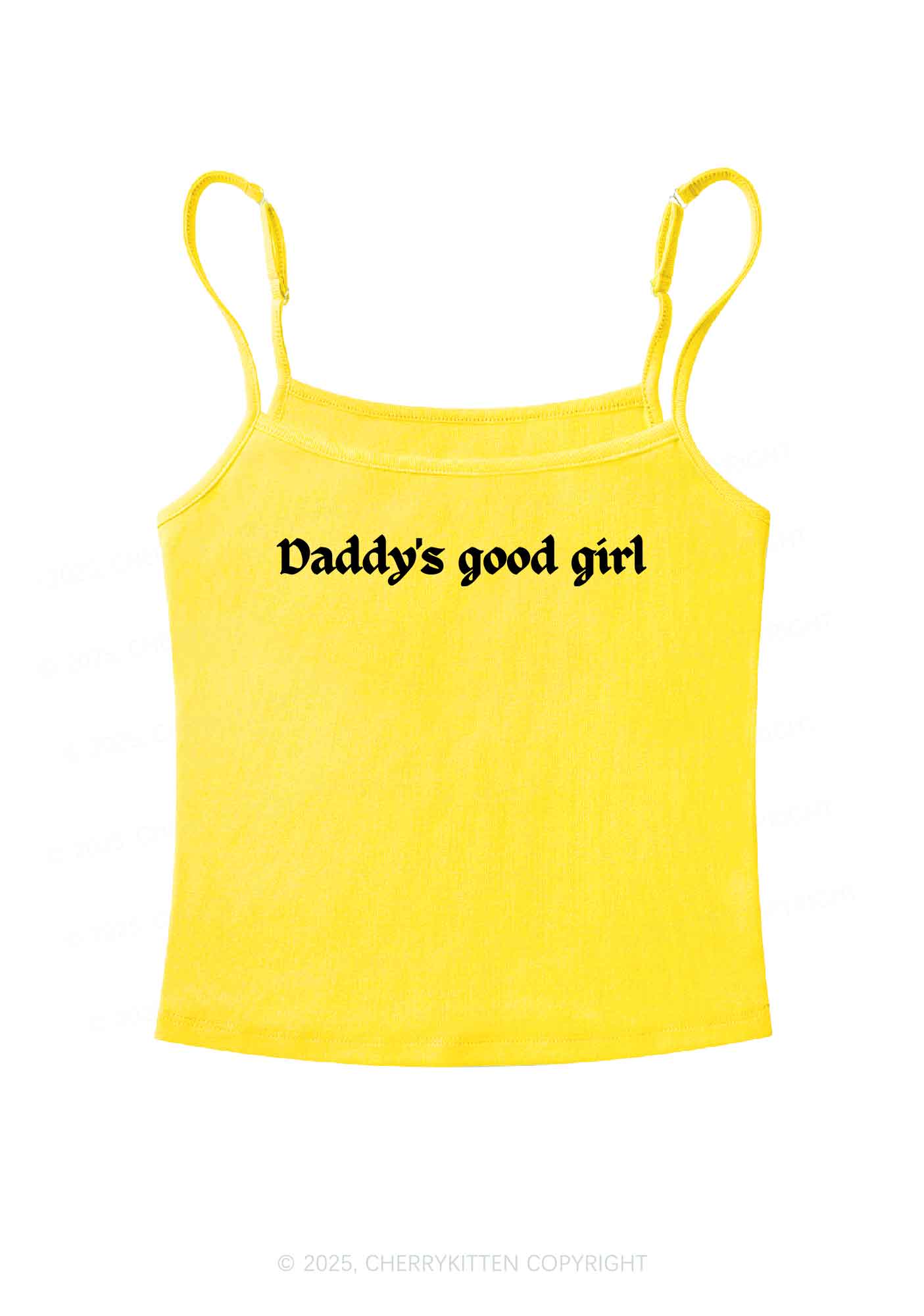 Daddys Good Girl Y2K Spaghetti Strap Cami Cherrykitten - Image 3