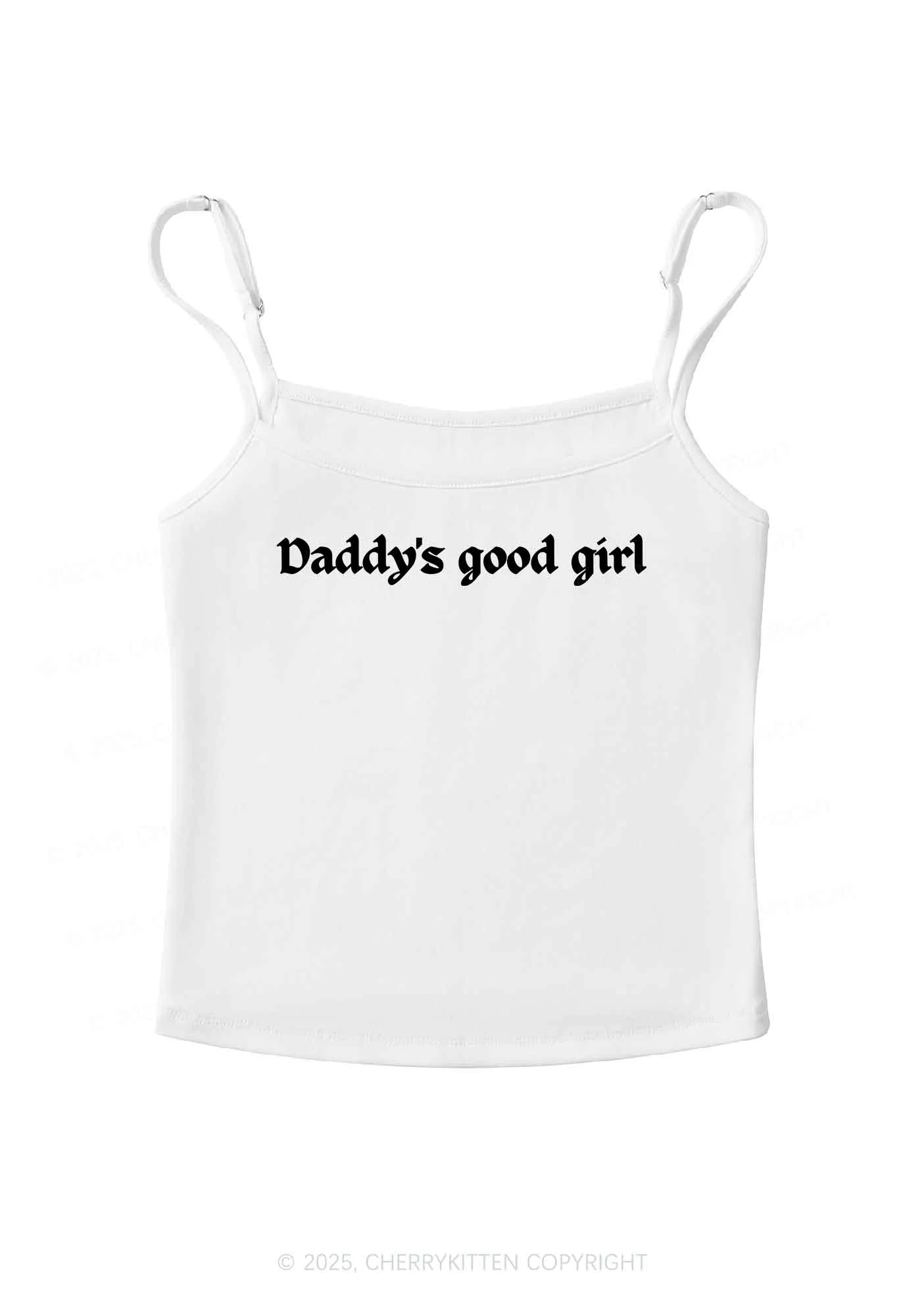 Daddys Good Girl Y2K Spaghetti Strap Cami Cherrykitten - Image 5