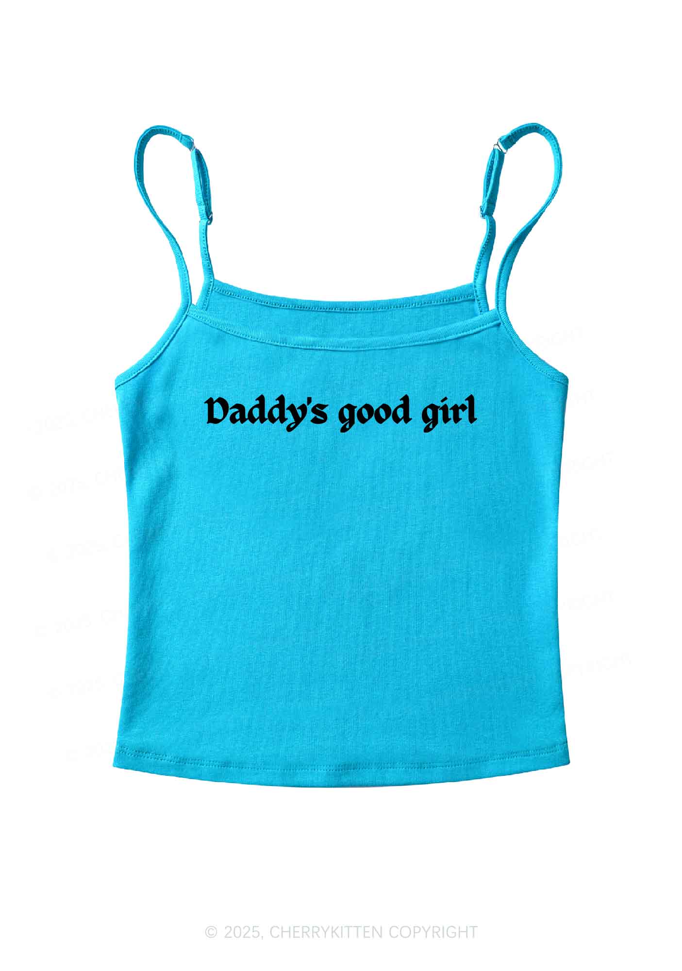 Daddys Good Girl Y2K Spaghetti Strap Cami Cherrykitten - Image 6
