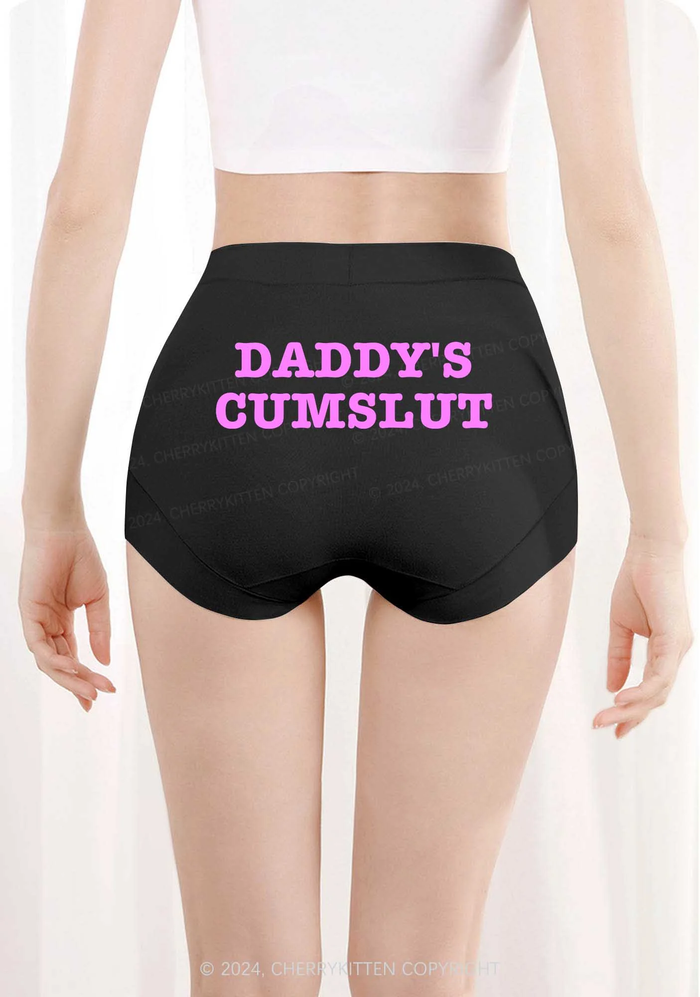 Daddy's Slxt Y2K Mid Rise Waist Boyshort Cherrykitten - Image 3