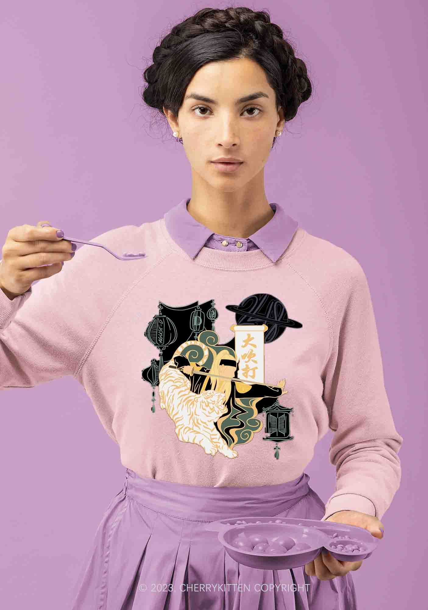Daechwita Kpop Y2K Sweatshirt Cherrykitten - Image 2