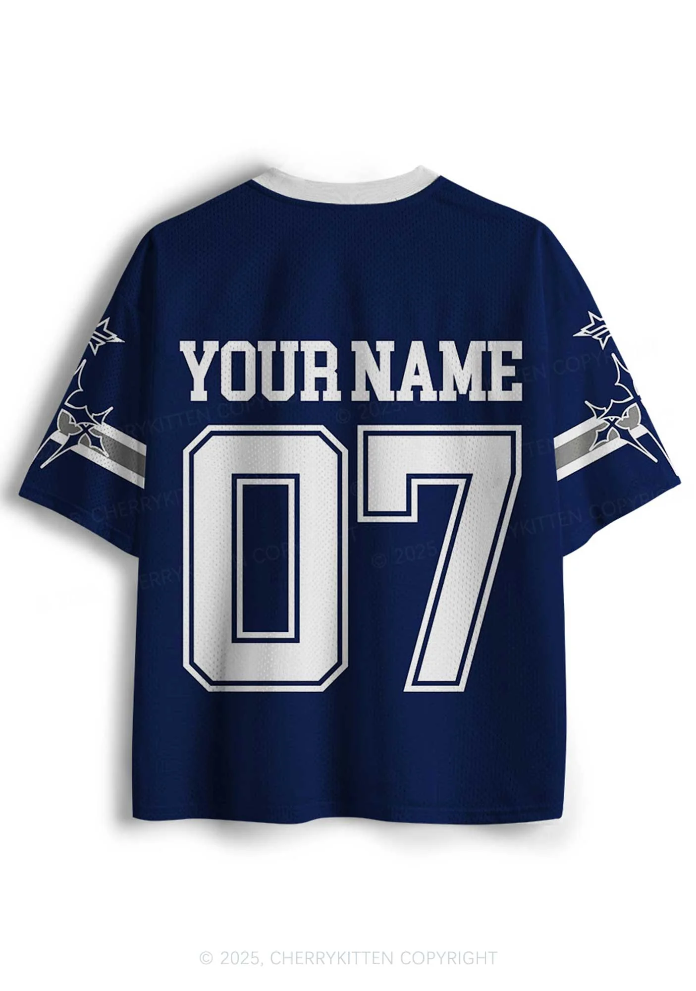 Custom Dark Blue Alpha Male Y2K Mesh Jersey Shirts Cherrykitten - Image 2