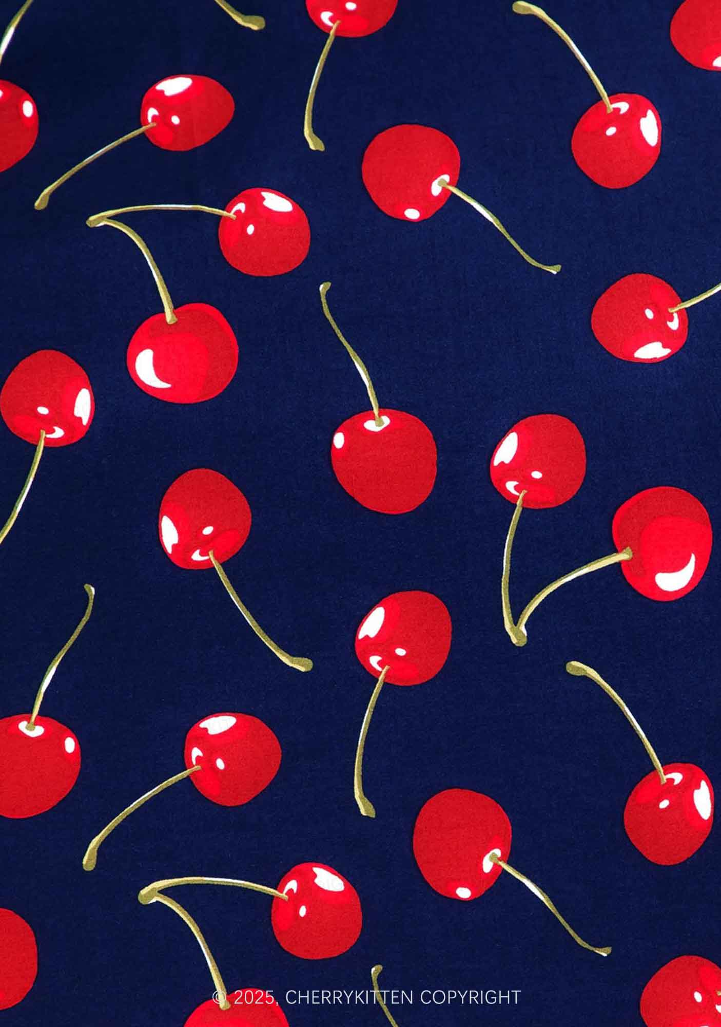 Dark Cherry Y2K Print Bikini Set Cherrykitten - Image 2