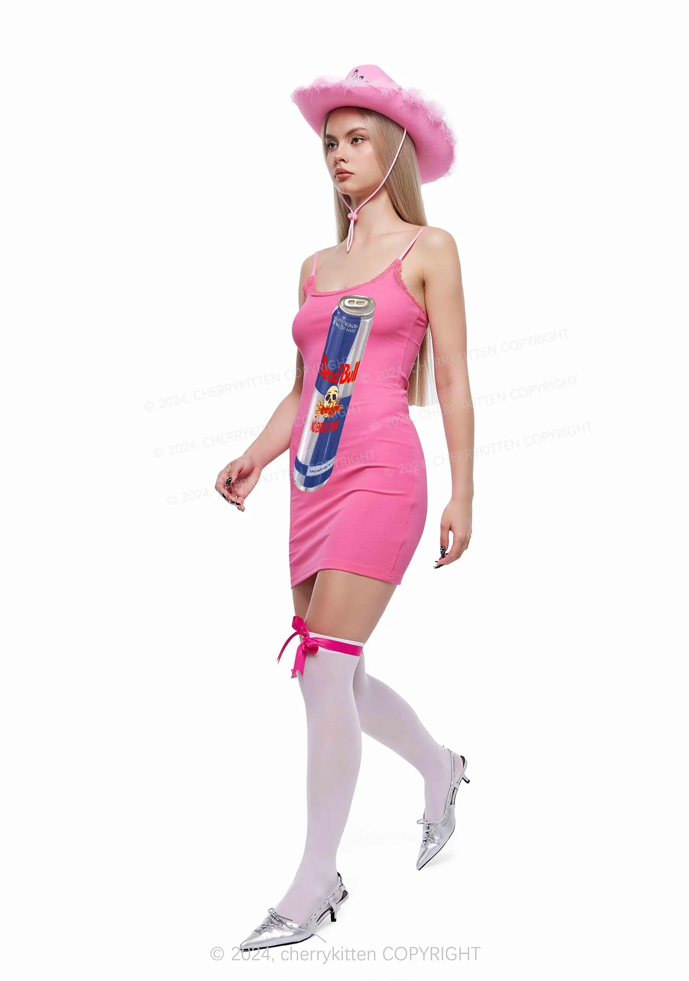 Dead Bull Y2K Lace Slip Dress Cherrykitten - Image 2