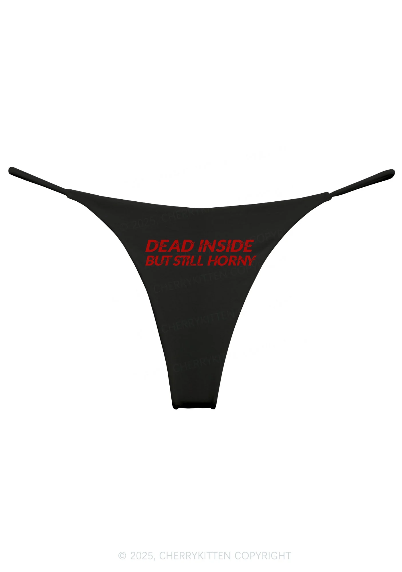 Dead Inside But Still Thirsty Y2K Bikini String Thong Cherrykitten - Image 4