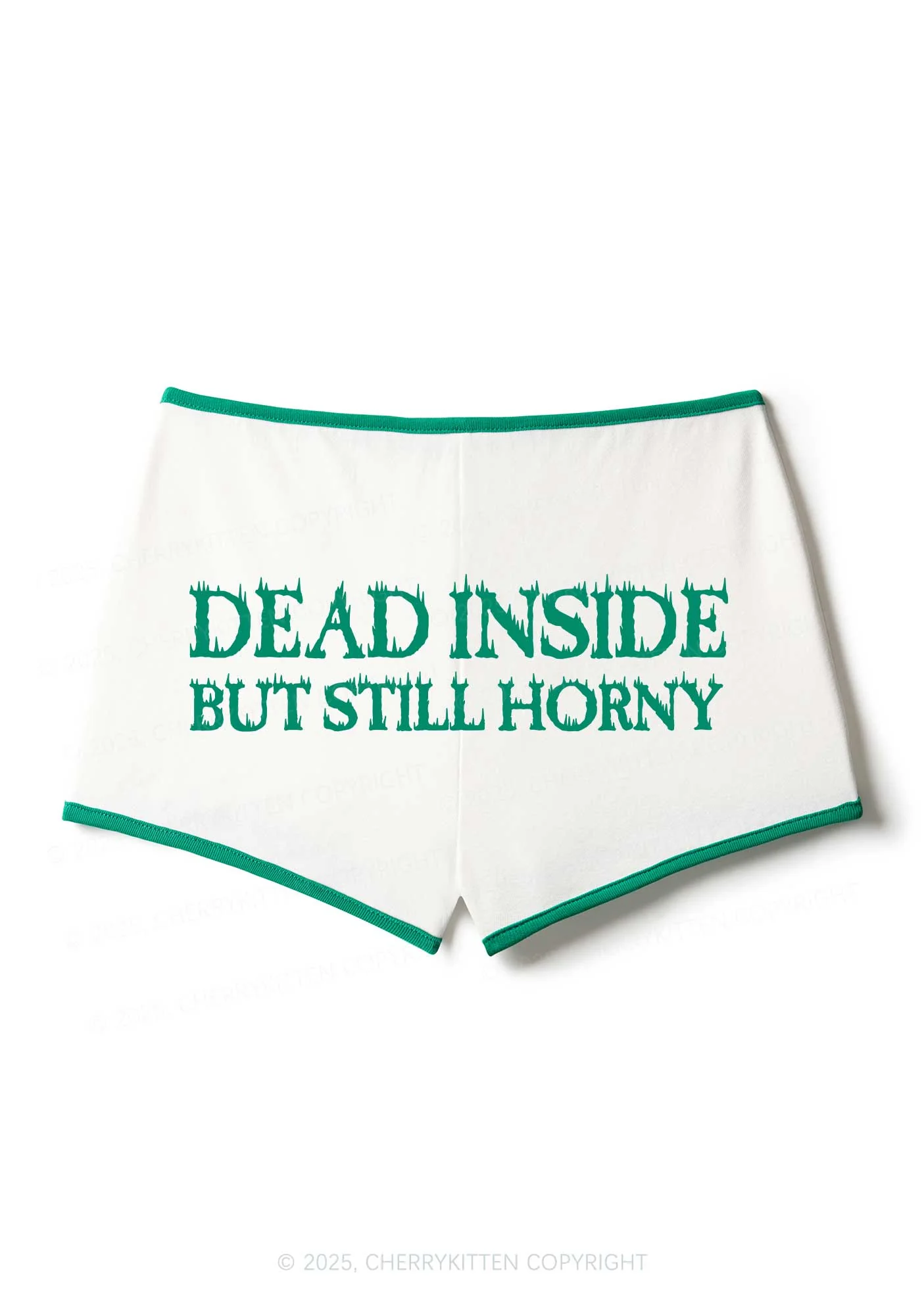Dead Inside But Still Thirsty Y2K Booty Shorts Cherrykitten - Image 3