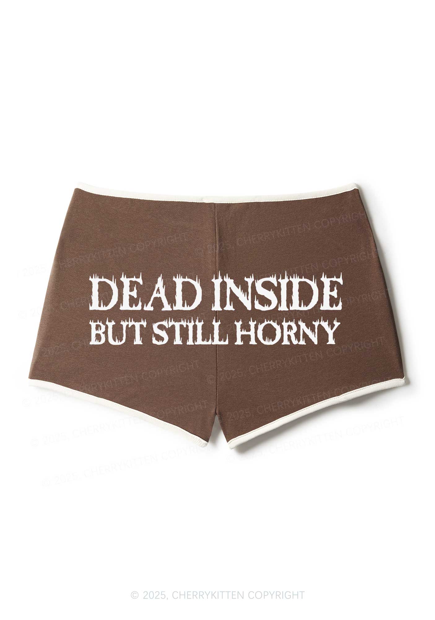 Dead Inside But Still Thirsty Y2K Booty Shorts Cherrykitten - Image 4