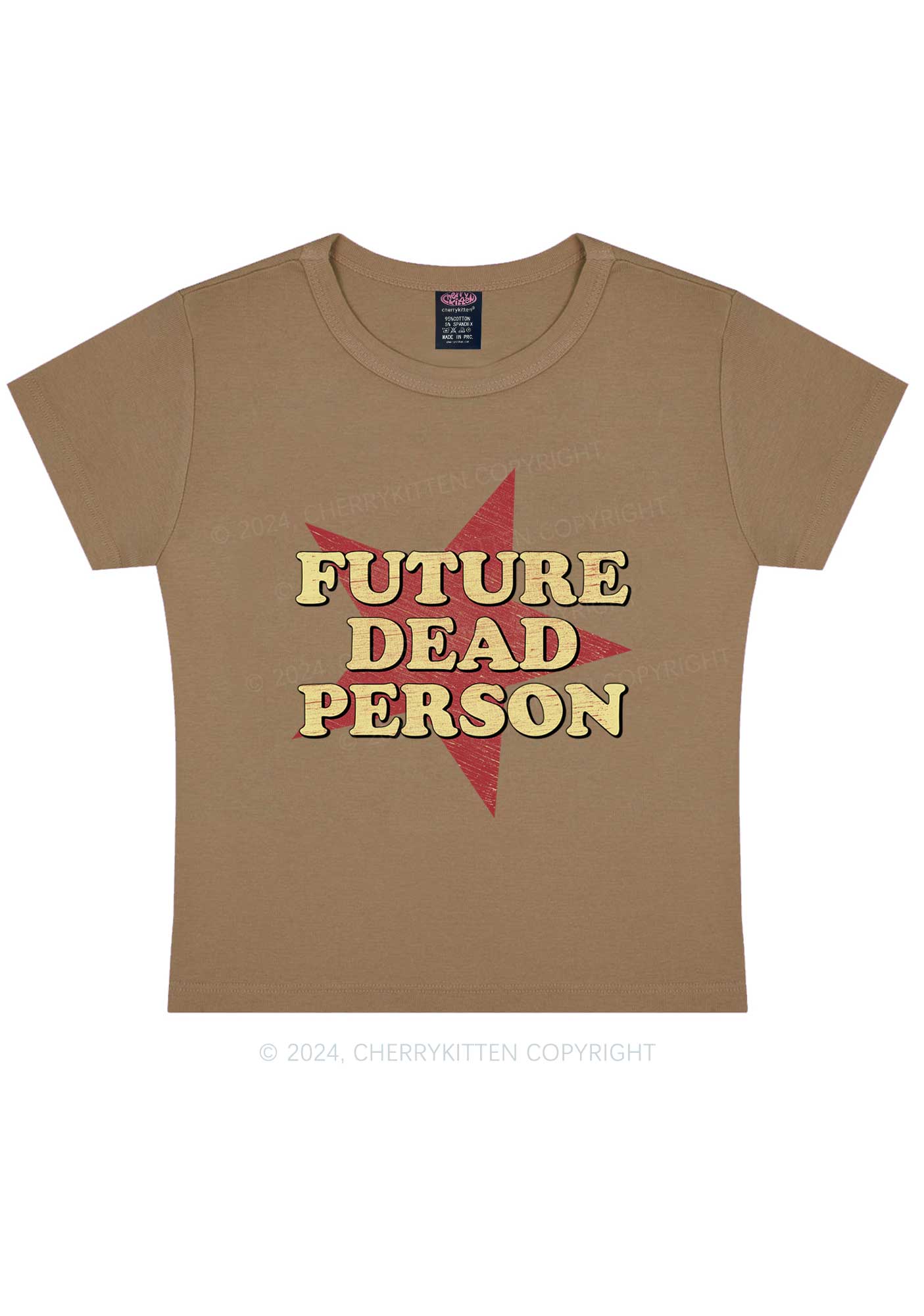 Dead Person Y2K Baby Tee Cherrykitten - Image 10