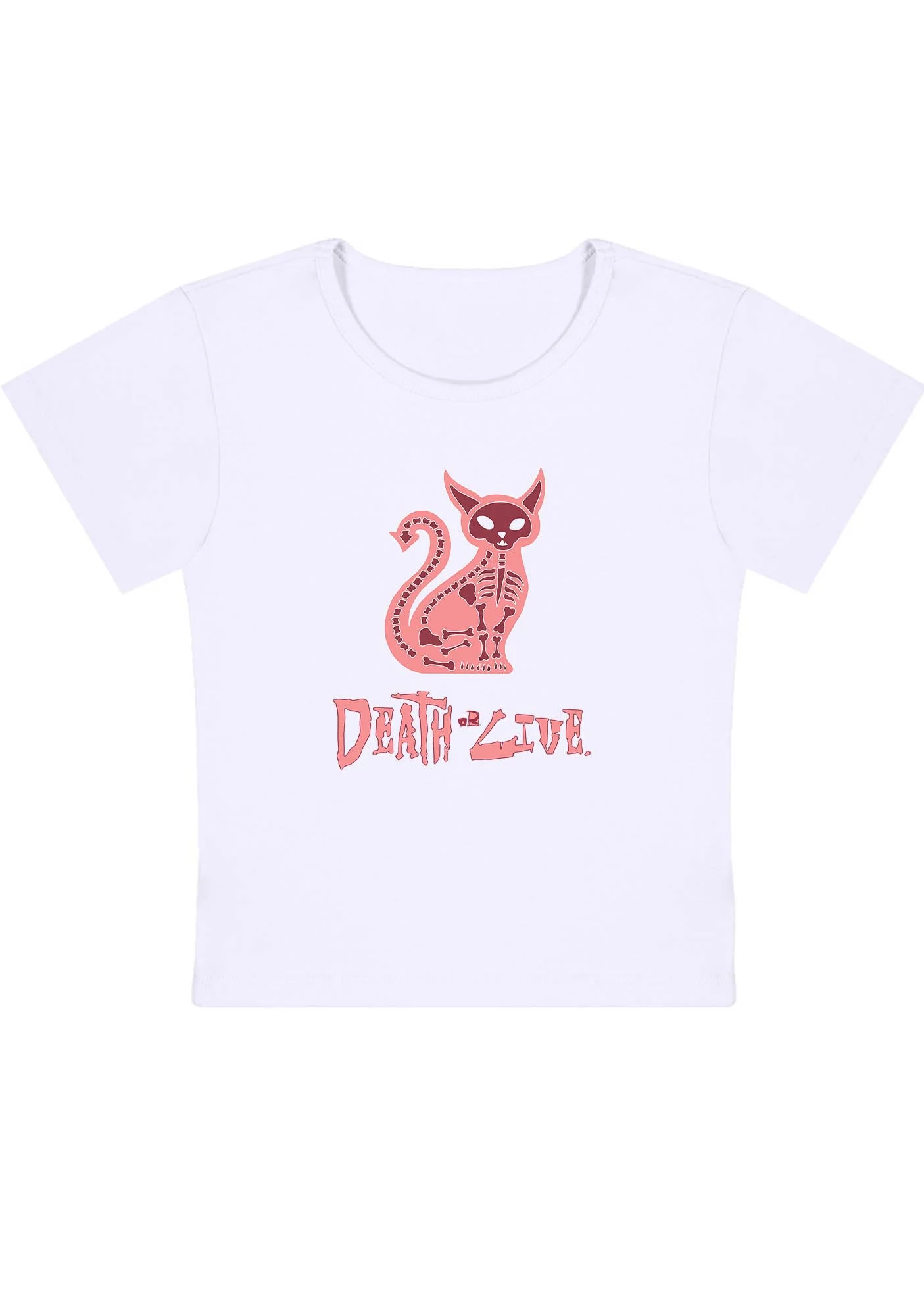 Death Or Live Y2K Baby Tee - Image 3