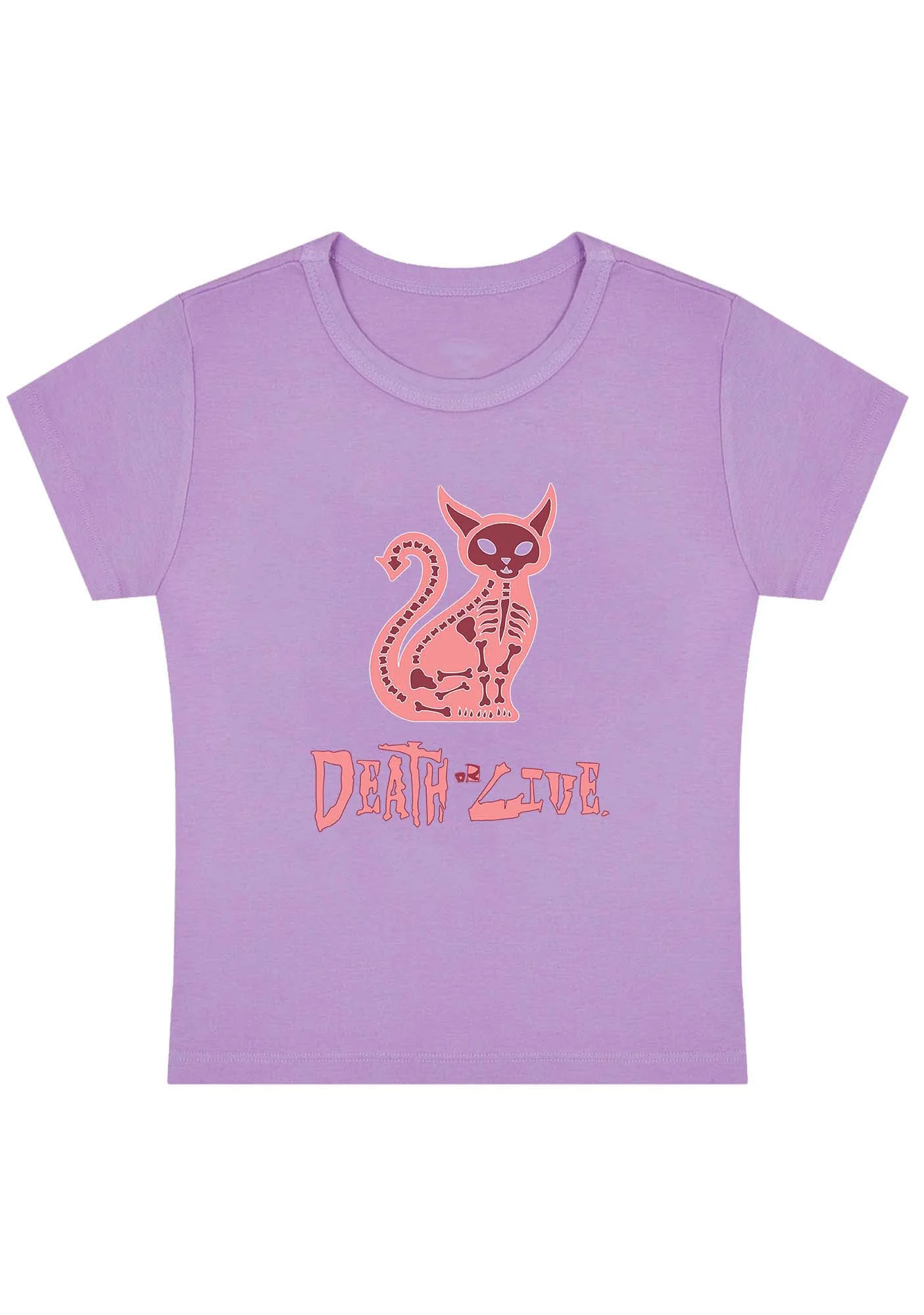 Death Or Live Y2K Baby Tee - Image 4