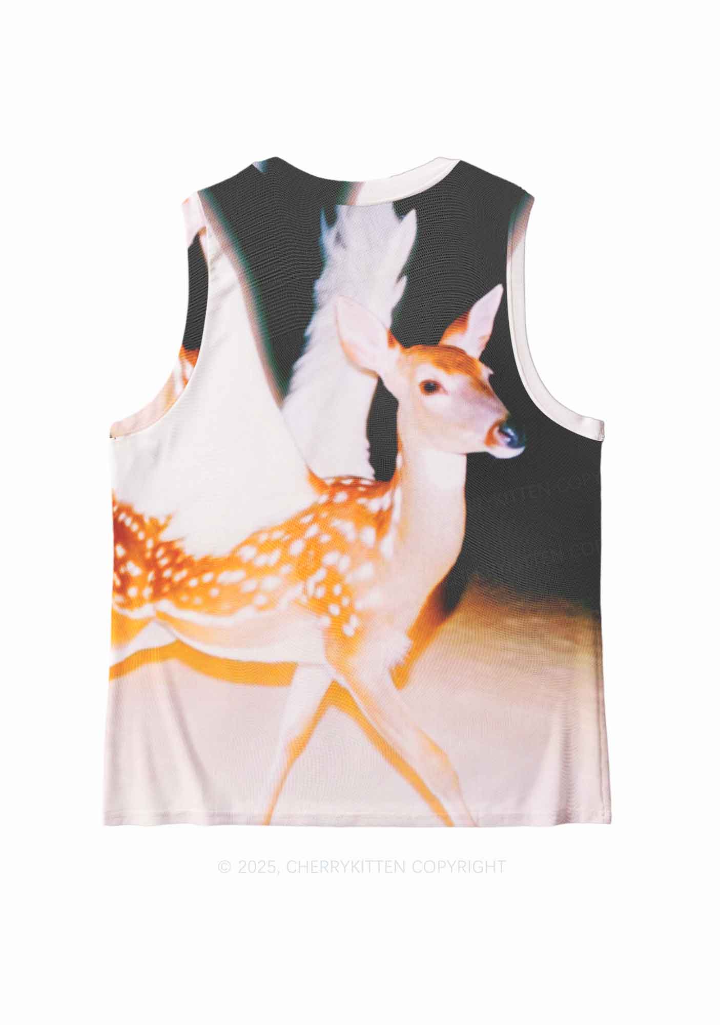 Deer Wings Y2K Mesh Muscle Tank Cherrykitten - Image 3