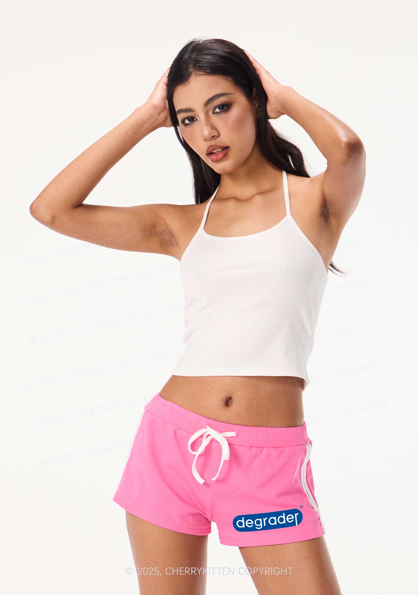 Degrader Y2K Drawstring Mini Shorts Cherrykitten - Image 2